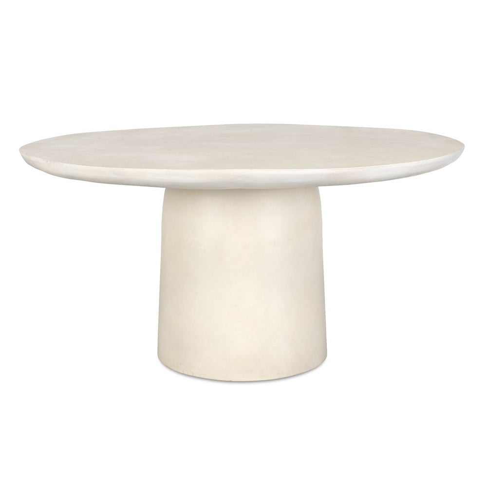 Uttermost Madrone Warm White Dining Table ~ Indoor And Outdoor Use - Image 1
