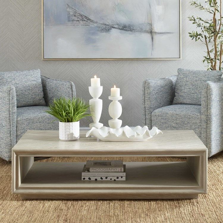Uttermost Prism Light Oak Coffee Table - Image 1