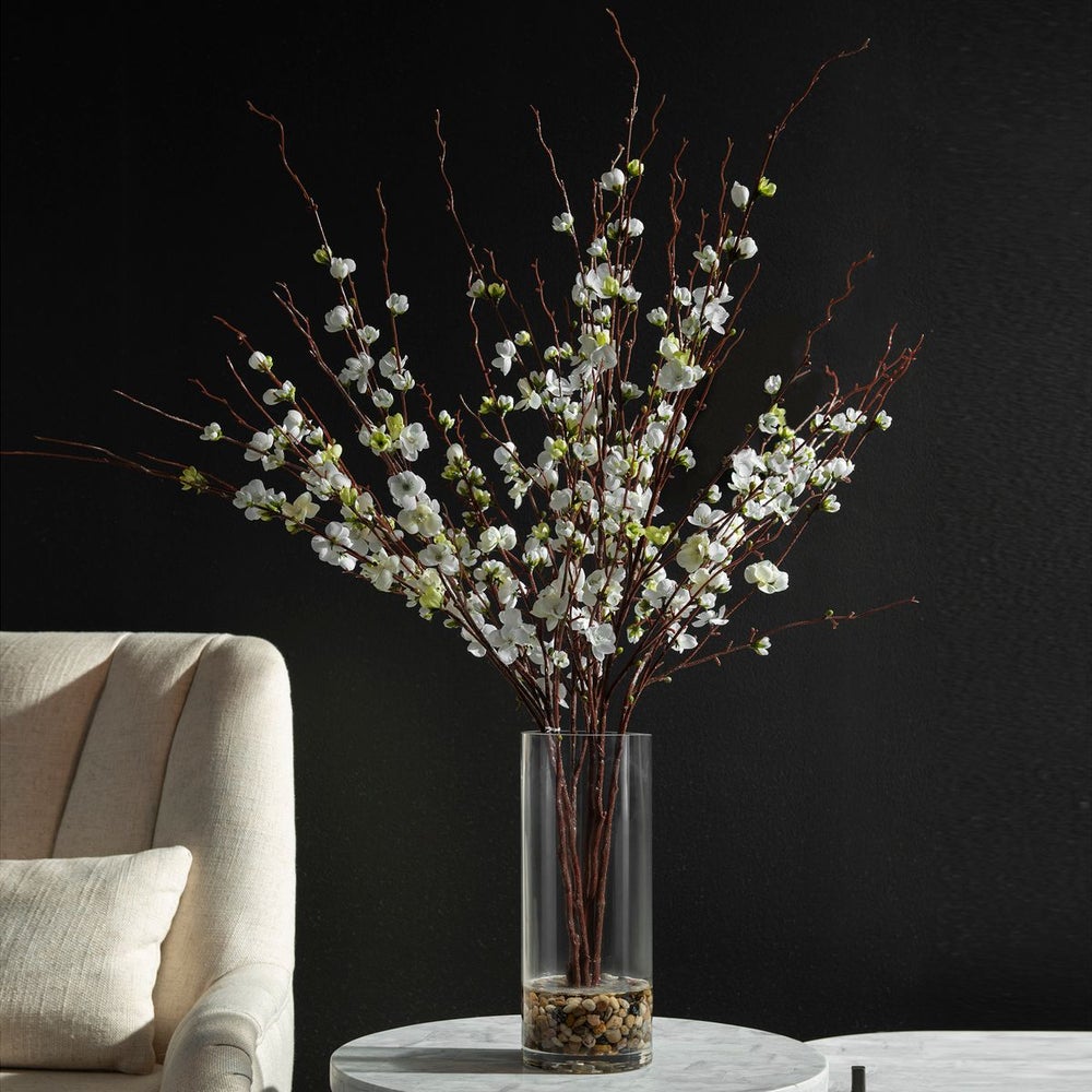 Uttermost Quince Blossoms Silk Centerpiece Botanicals - Image 1