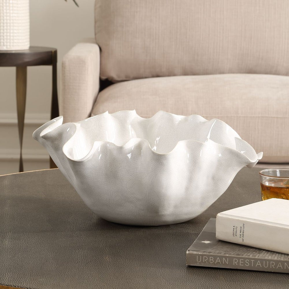 Uttermost Ruffle Bloom Bowl - Image 1