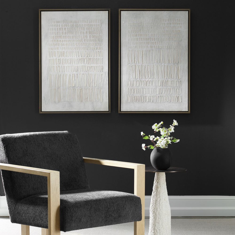 Uttermost Social Theory Framed Canvases ~ Set Of Two - Image 1