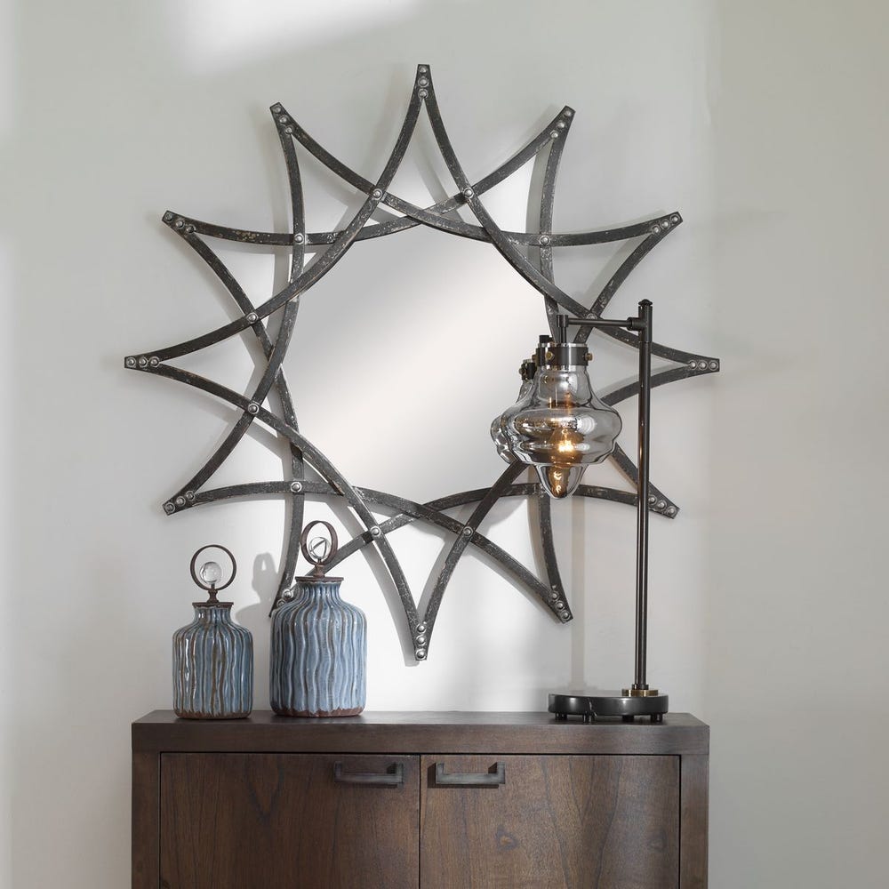 Uttermost Solaris Star Shape Framed Mirror - Image 1