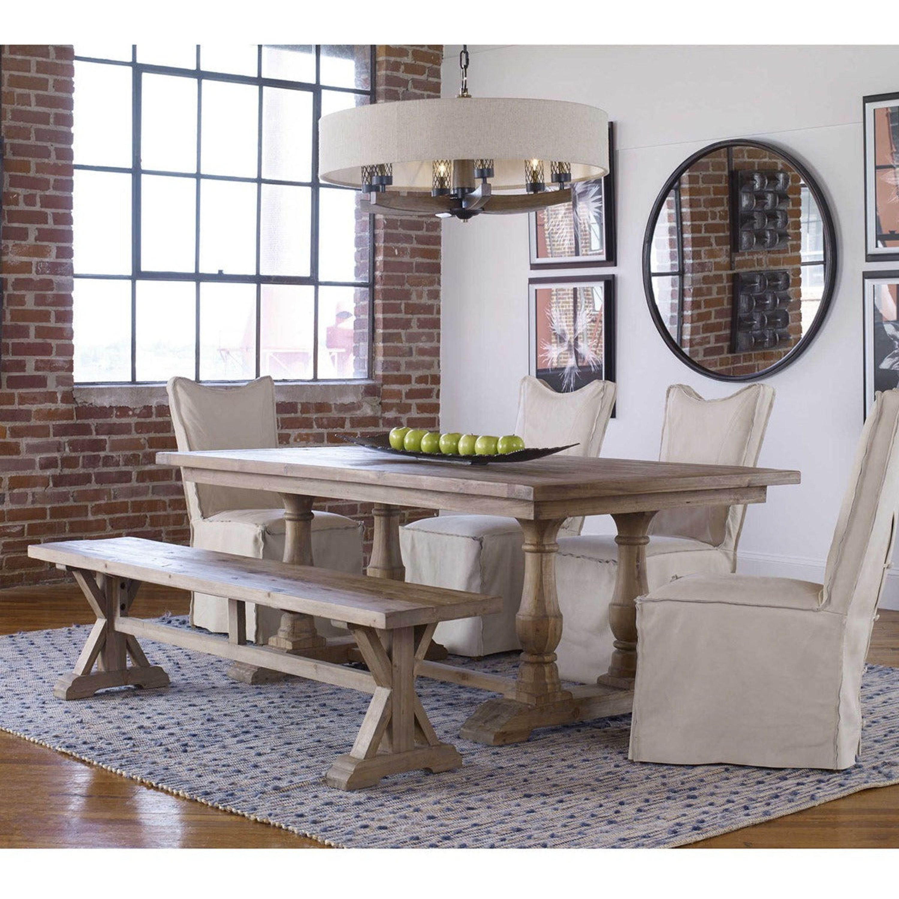 Uttermost Stratford Reclaimed Wood Rustic Dining Table - Image 1