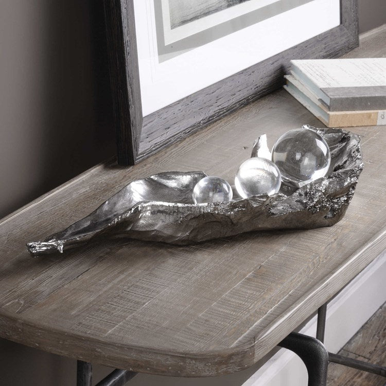 Uttermost Three Peas in a Pod Silver Sculpture - Image 1