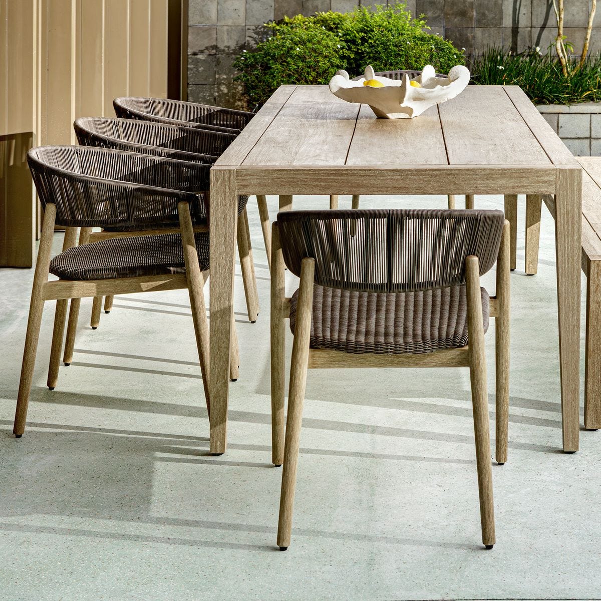Uttermost Dermott All Weather Wicker Outdoor Dining Chair ~ Set Of 2 - Image 1