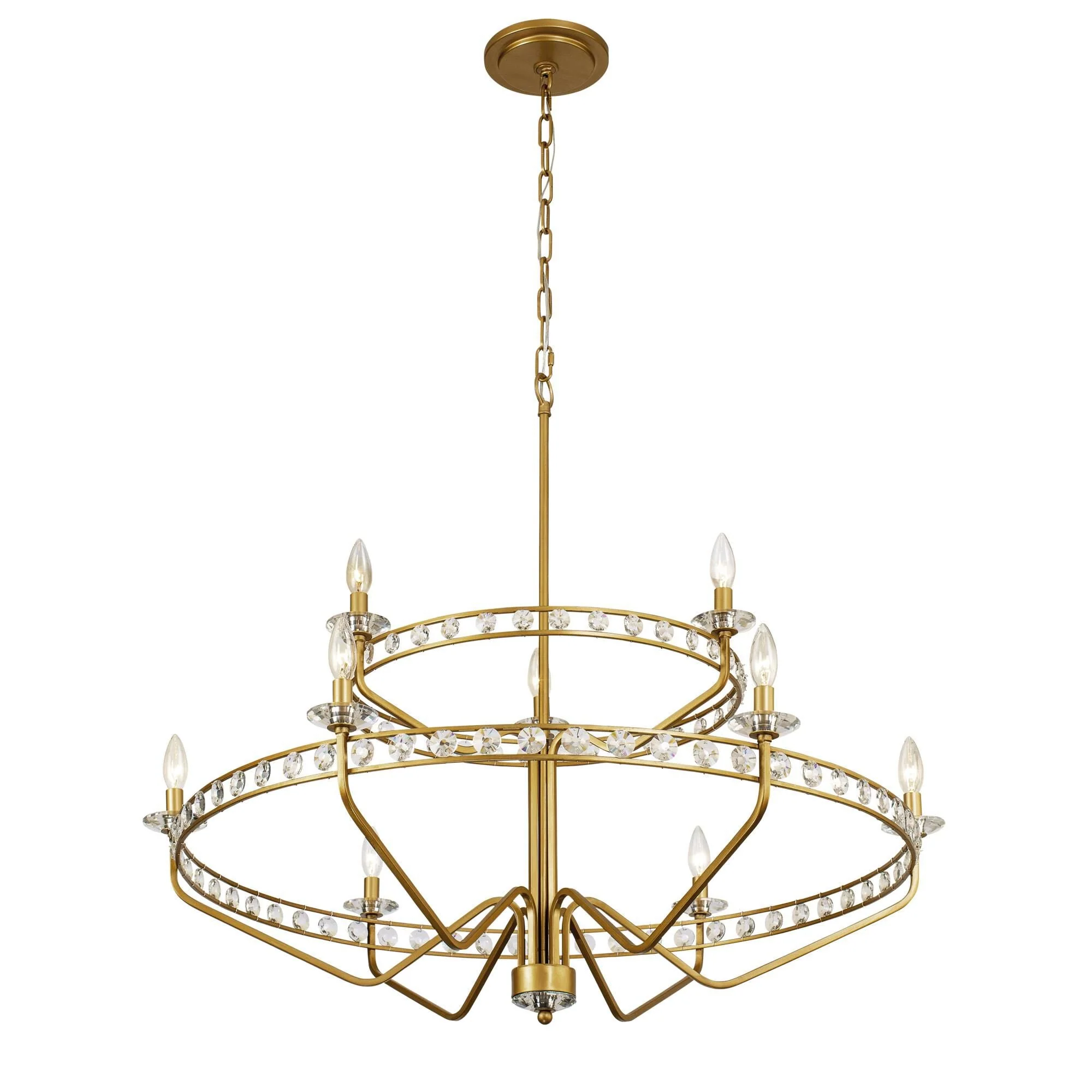 Varaluz Monroe 40 Inch 9 Light Chandelier Cp749240 - Image 1