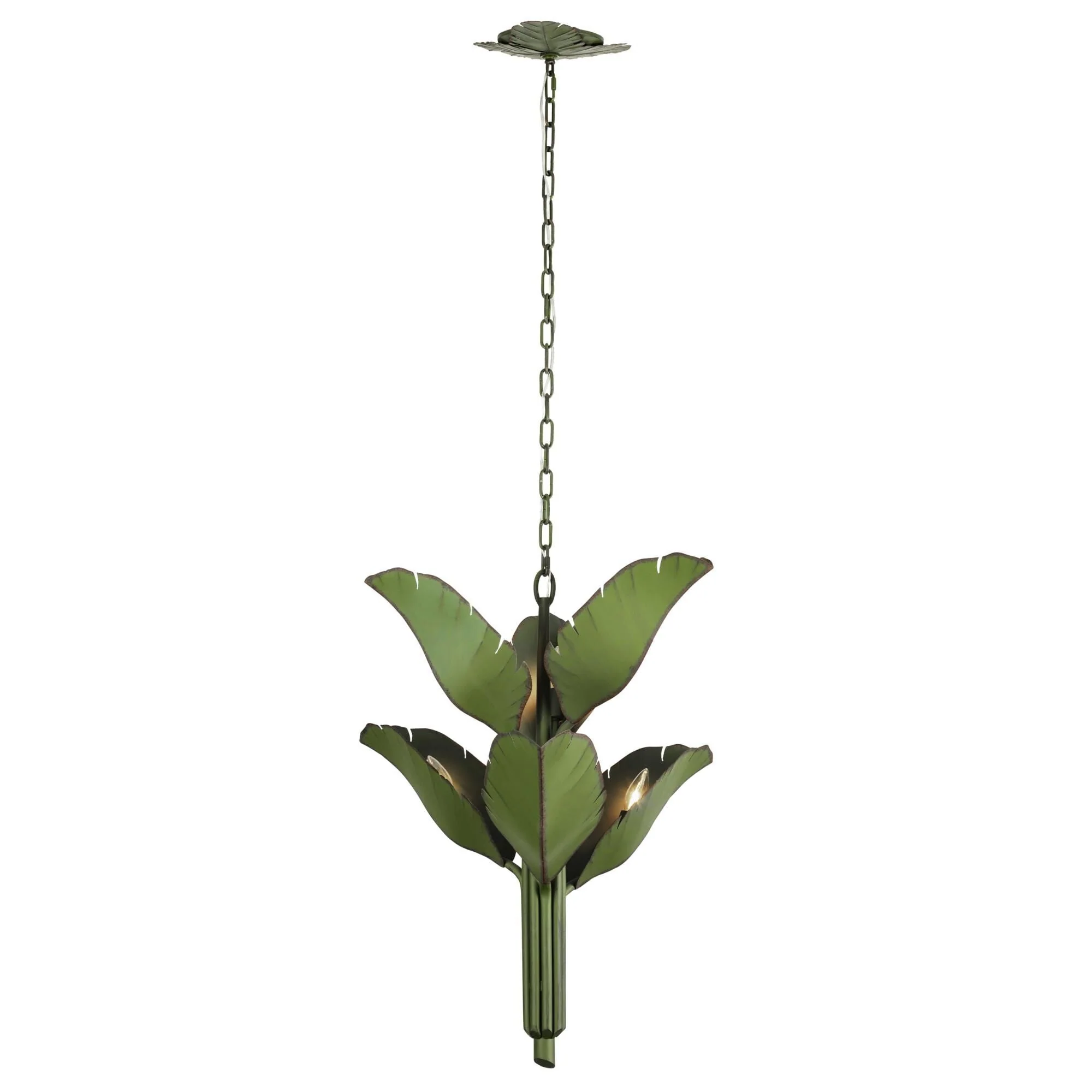 Varaluz Banana Leaf 25 Inch 6 Light Chandelier Cp441062 - Image 2