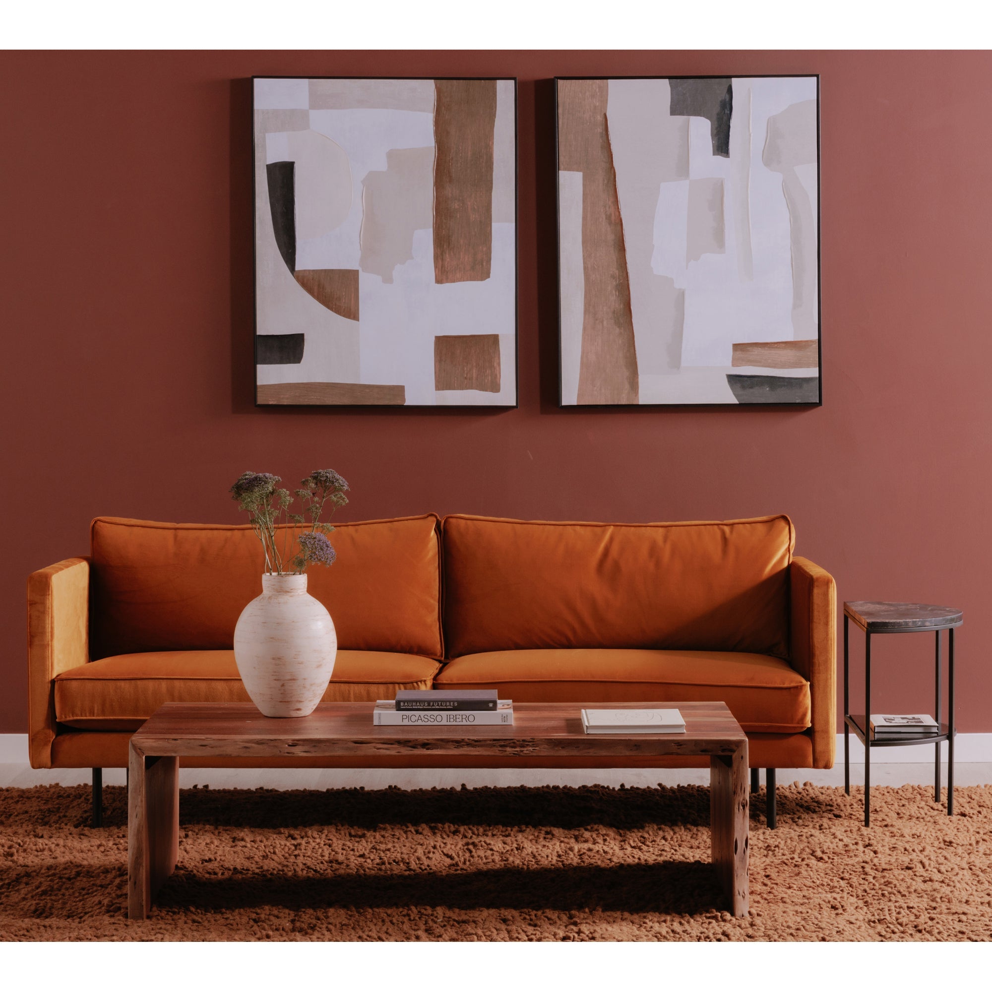 Moe’s Home Collection Raphael Yellow Sofa