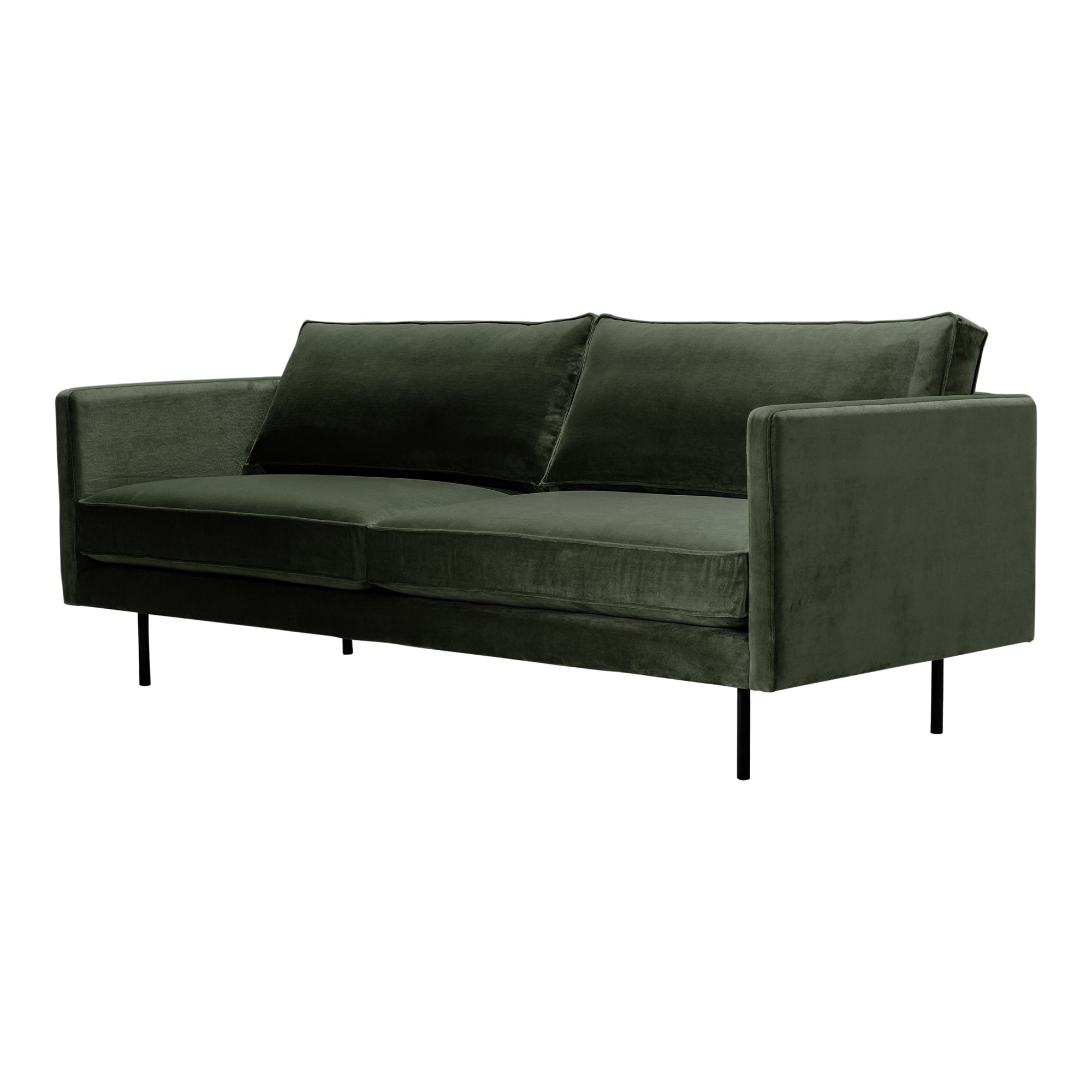 Moe's Home Collection Raphael Dark Green Sofa - Image 3