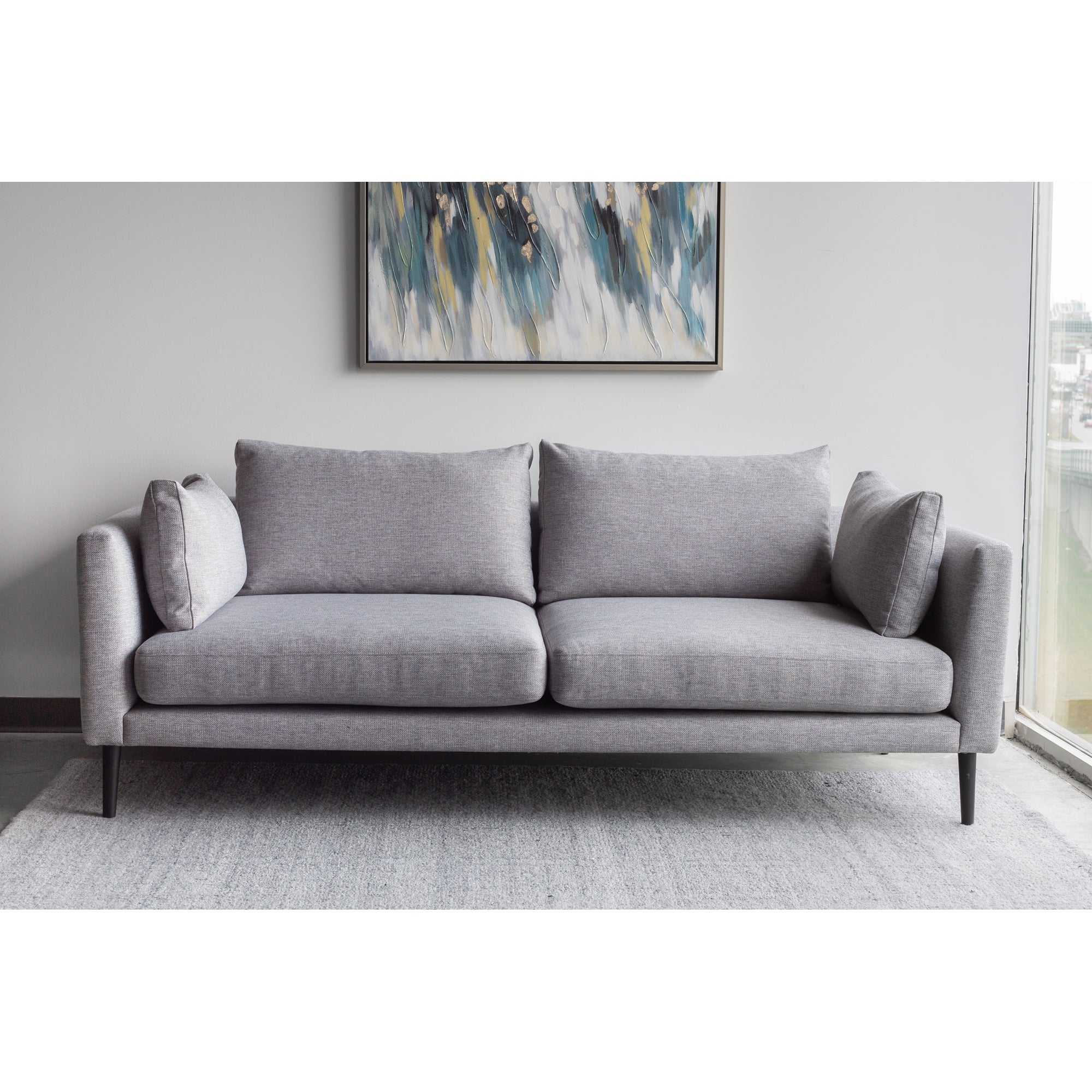 Moe’s Home Collection Raval Light Grey Sofa