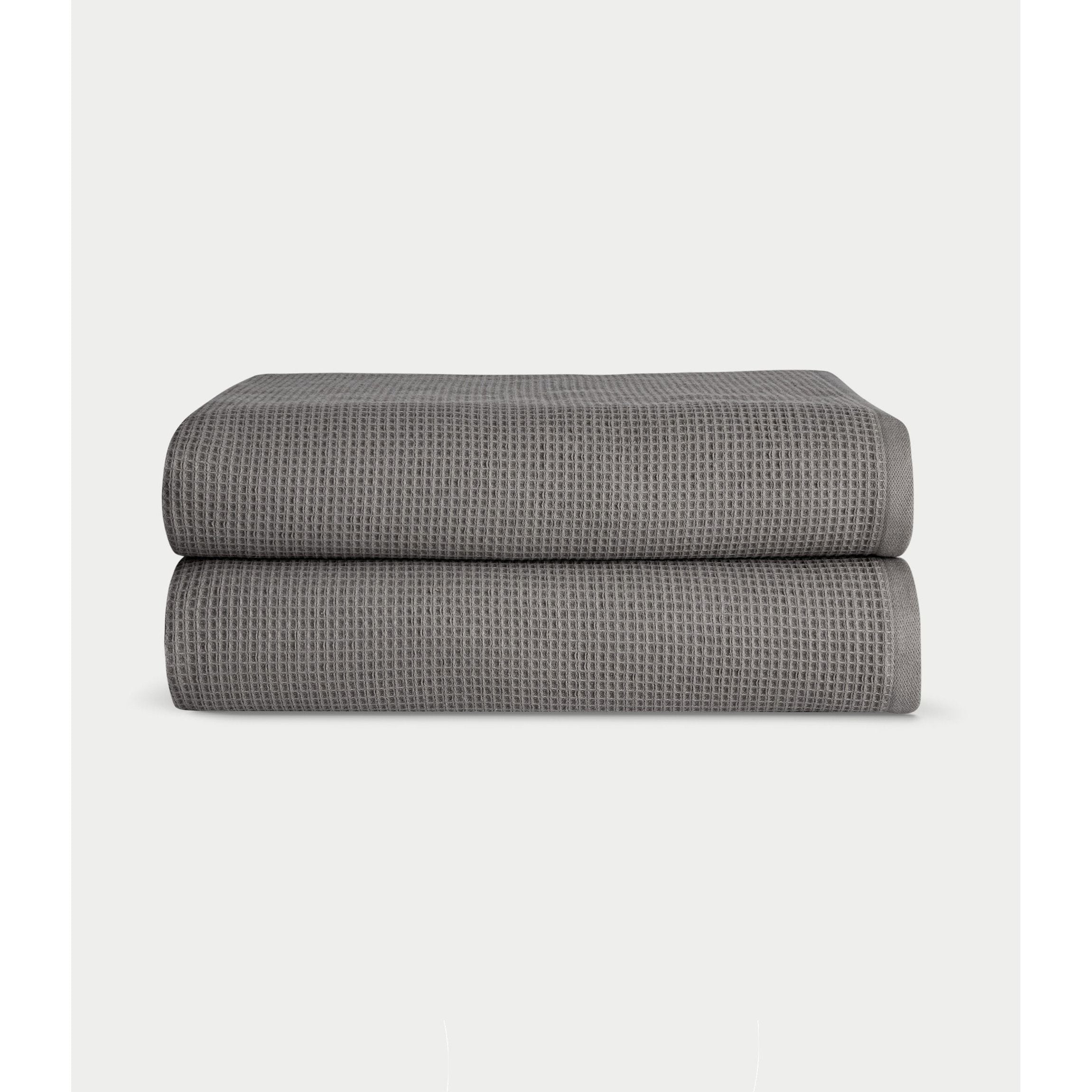 Cozy Earth Waffle Bath Sheets ~ Set of 2 Bath Towels - Image 3