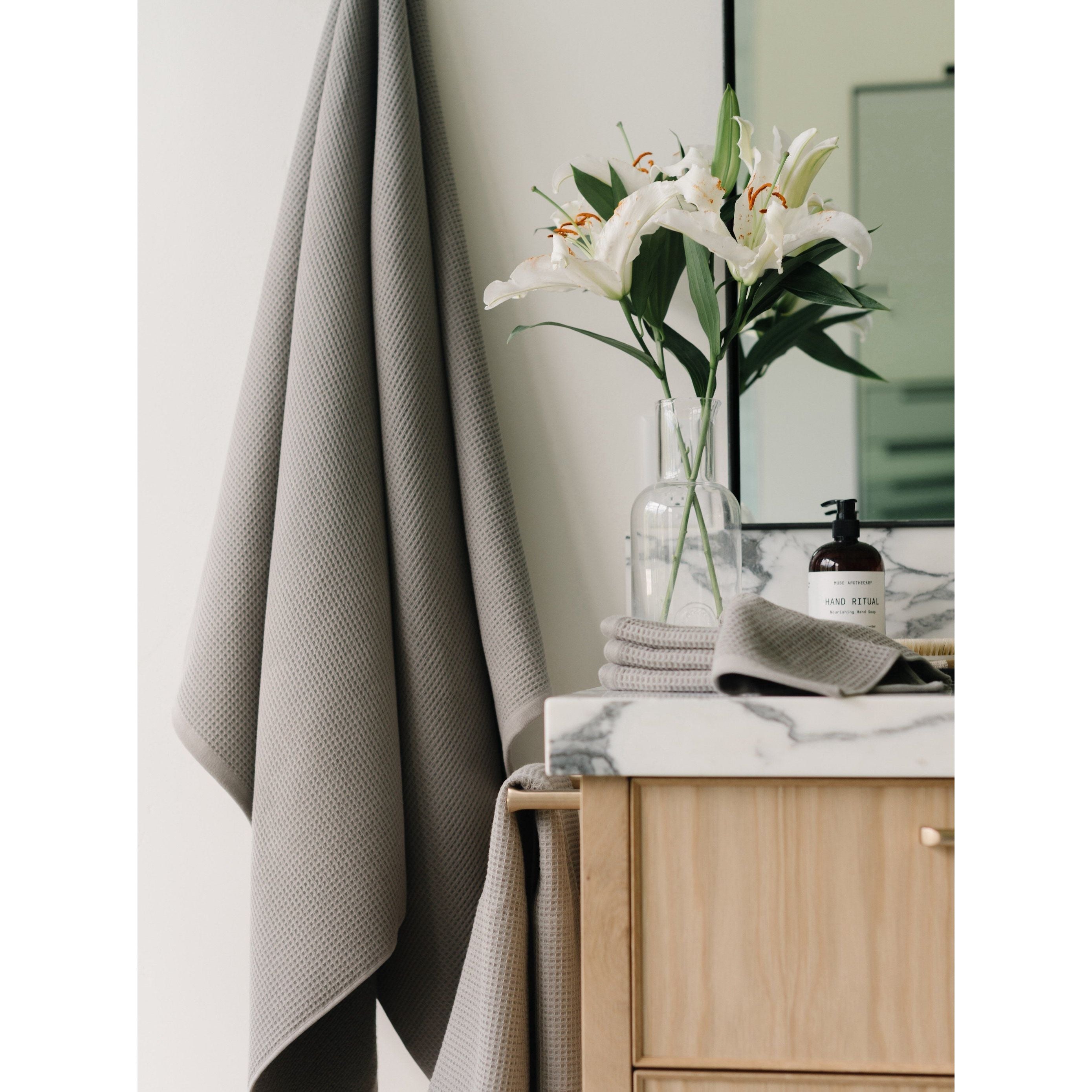 Cozy Earth Waffle Bath Towels ~ Set of 2 Towels - Image 2