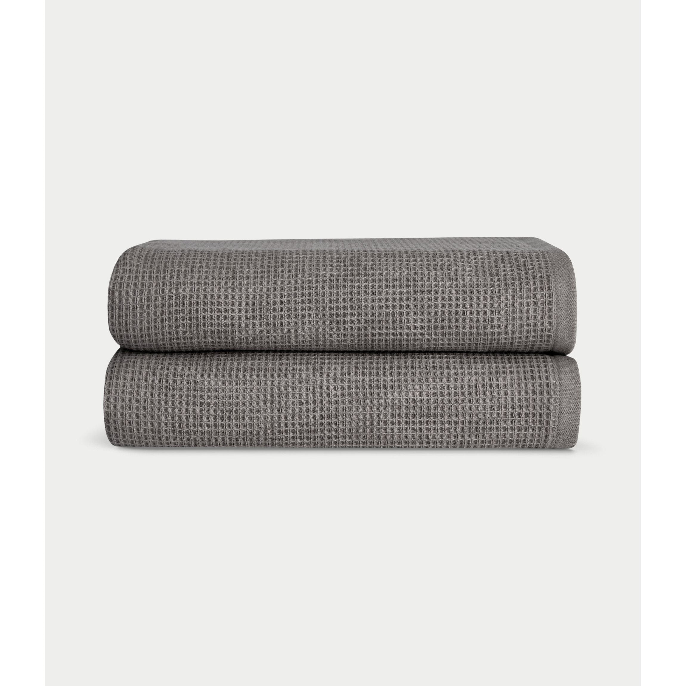 Cozy Earth Waffle Bath Towels ~ Set of 2 Towels - Image 3