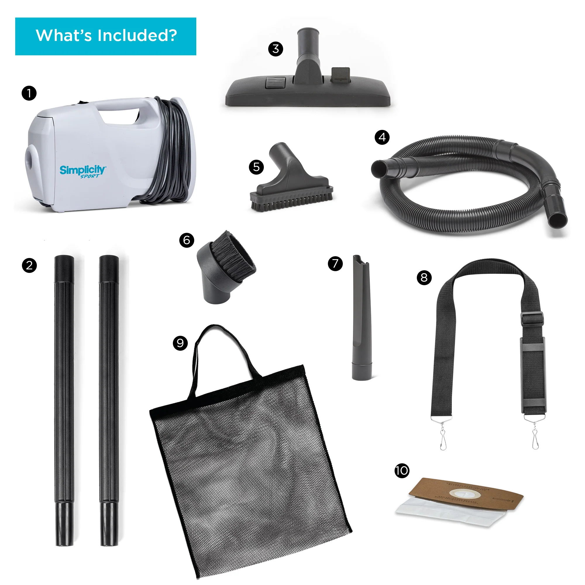 Simplicity S100 Sport Portable Canister Vacuum - Image 2
