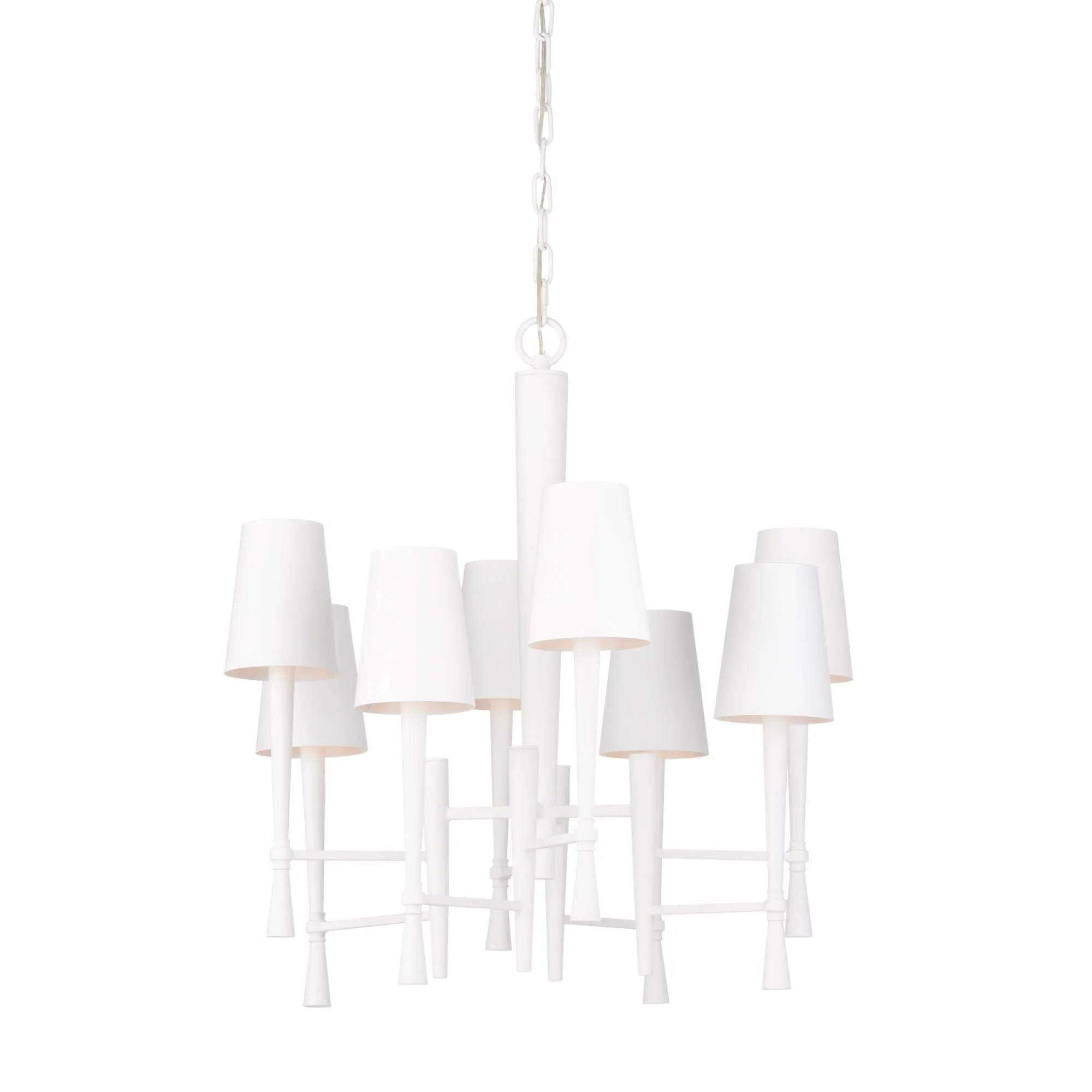 Wildwood White Ferrier 24 Inch 8 Light Chandelier Cp770012 - Image 2