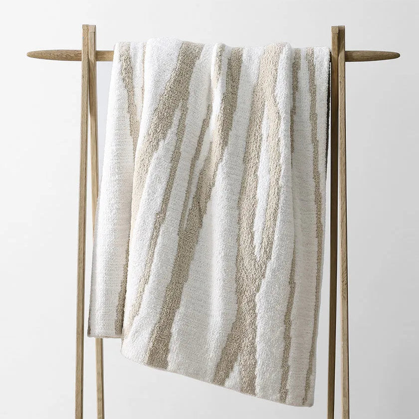 Sunday Citizen Woodland Throw in Sahara Tan-Off White ~ 75 x 52 - Image 1