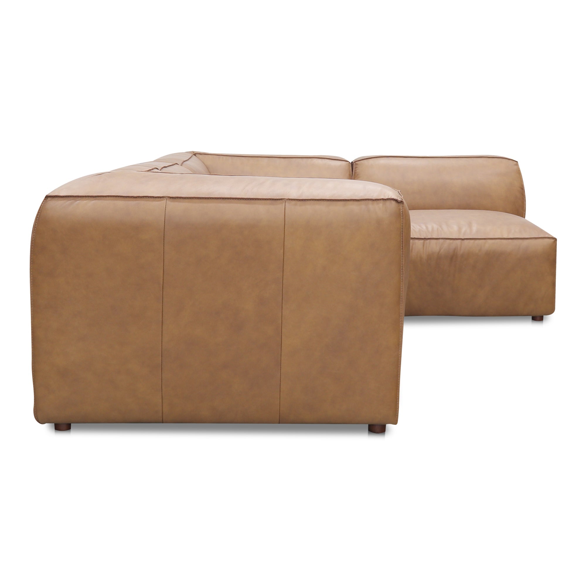 Moe's Home Collection Form Signature Modular Sectional ~ Sonoran Tan Leather - Image 3