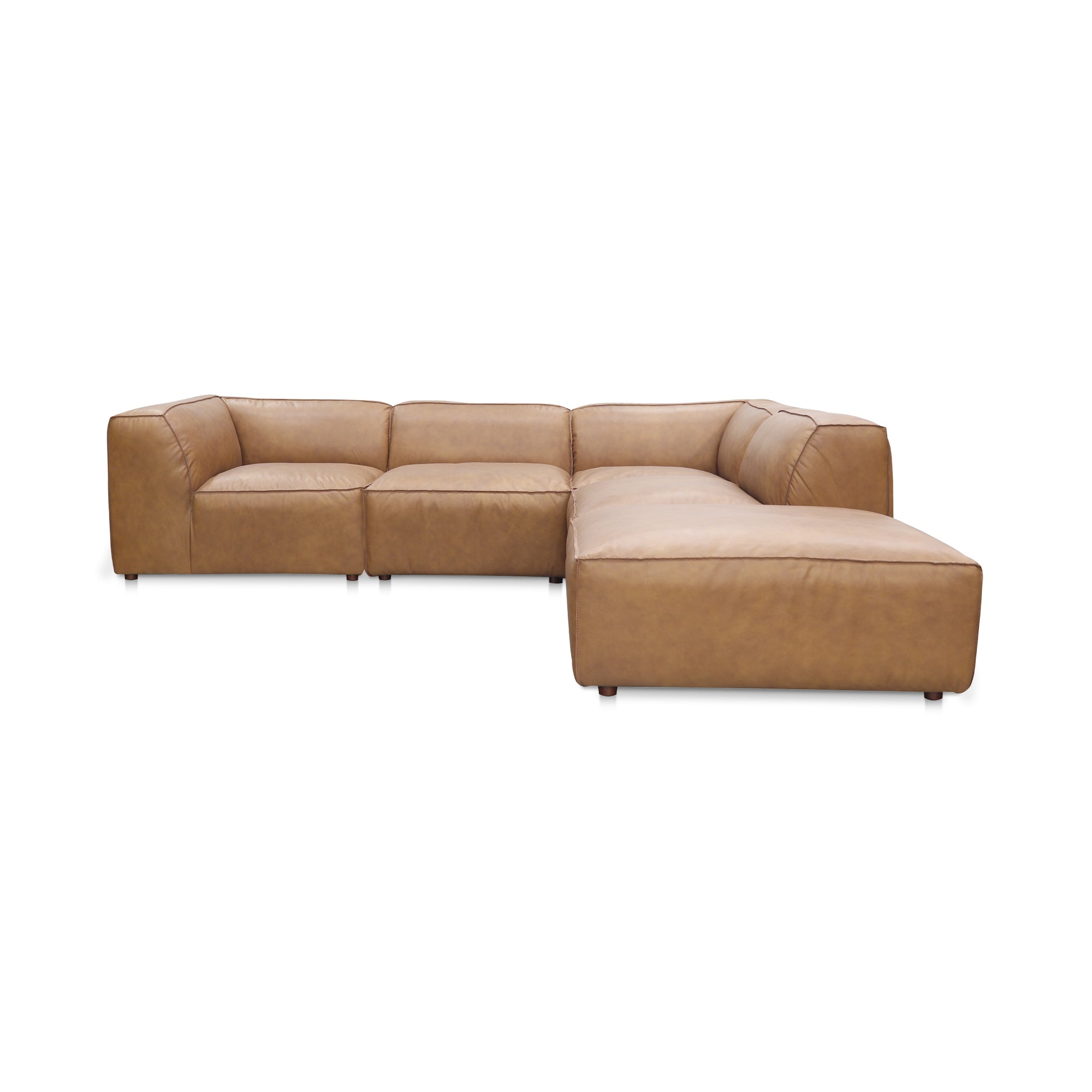 Moe’s Home Collection Form Dream Modular Sectional ~ Sonoran Tan Leather