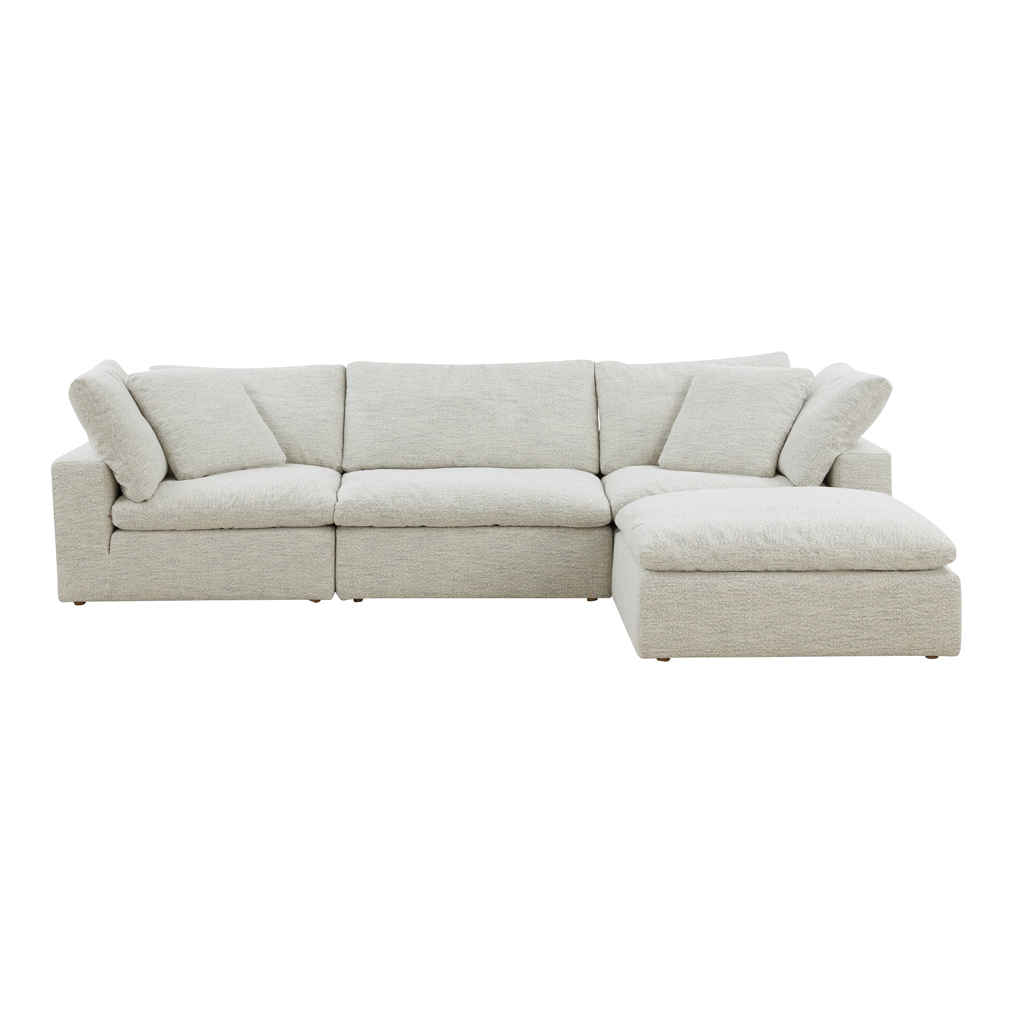 Moe’s Home Collection Clay Lounge Modular Sectional ~ Coastside Sand Performance Fabric