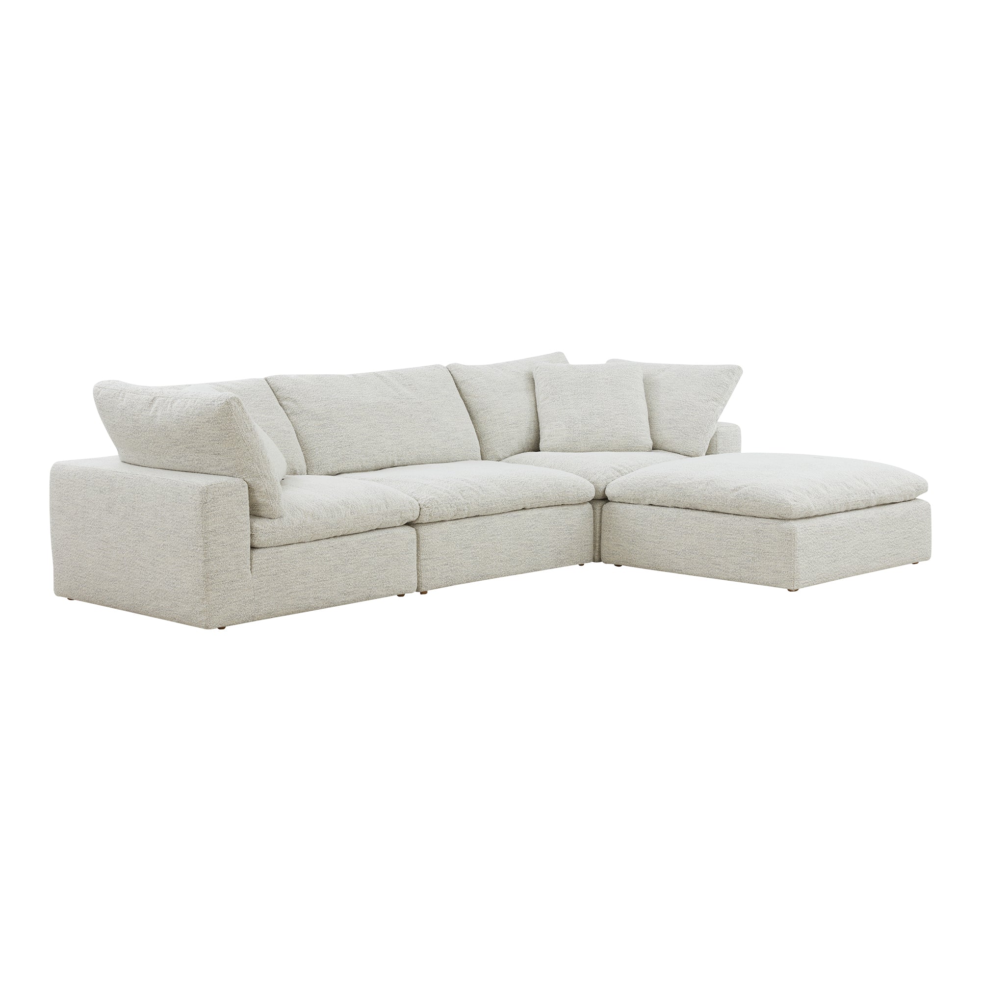 Moe's Home Collection Clay Lounge Modular Sectional ~ Coastside Sand Performance Fabric - Image 2