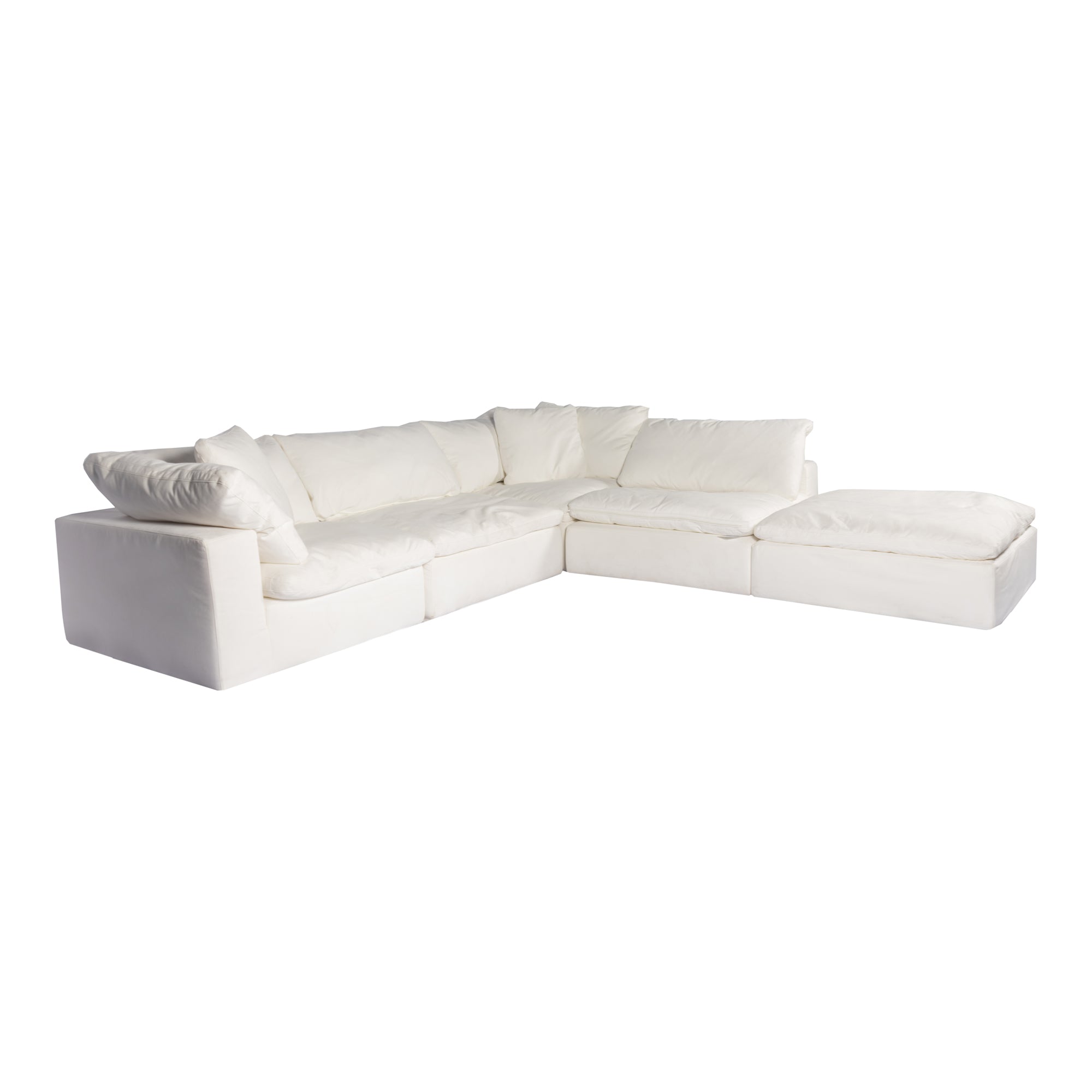 Moe’s Home Collection Clay Dream Modular Sectional ~ Cream White LiveSmart Performance Fabric