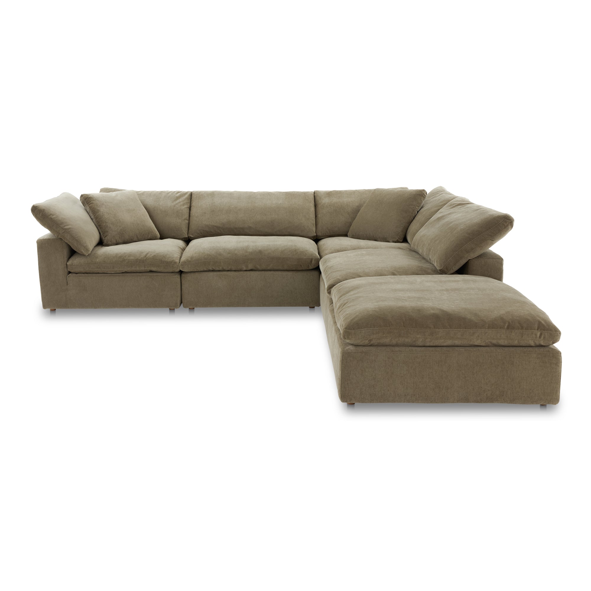 Moe’s Home Collection Clay Dream Modular Sectional ~ Desert Sage Green Performance Fabric