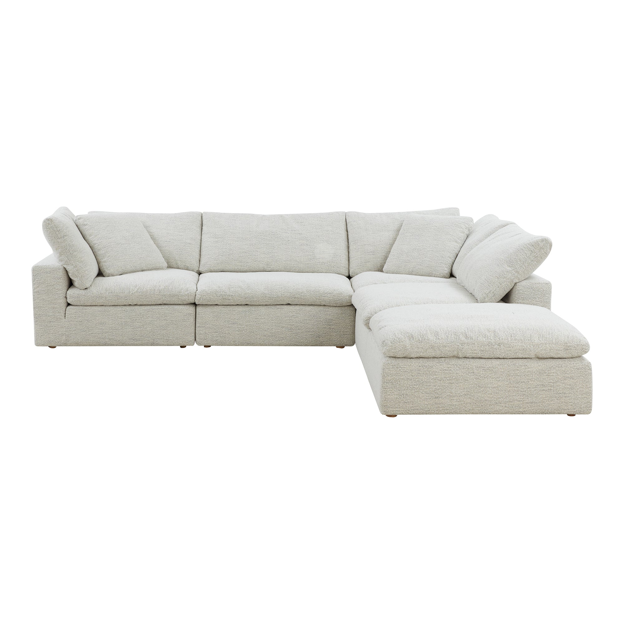 Moe's Home Collection Clay Dream Modular Sectional ~ Coastside Sand Performance Fabric - Image 2