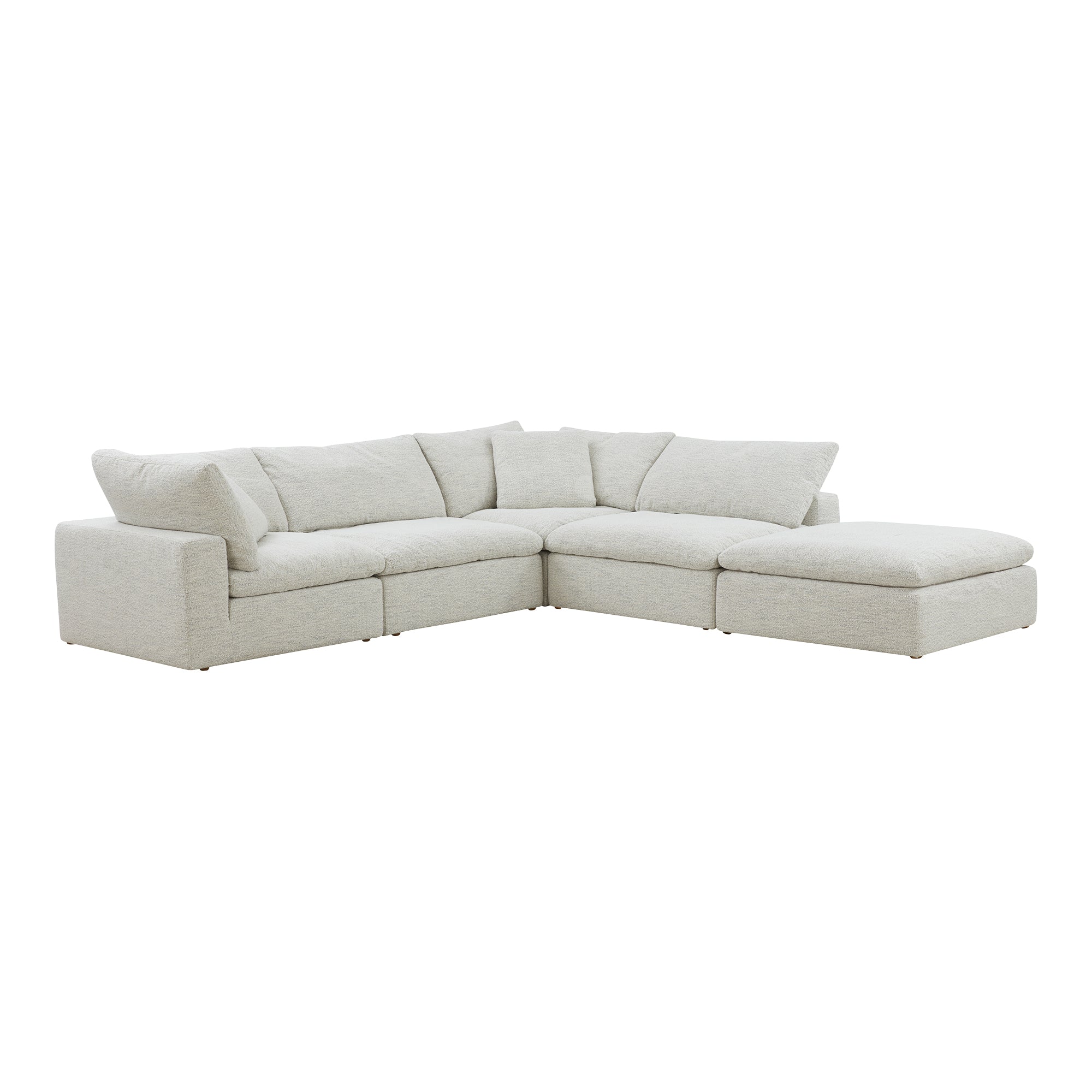 Moe's Home Collection Clay Dream Modular Sectional ~ Coastside Sand Performance Fabric - Image 3
