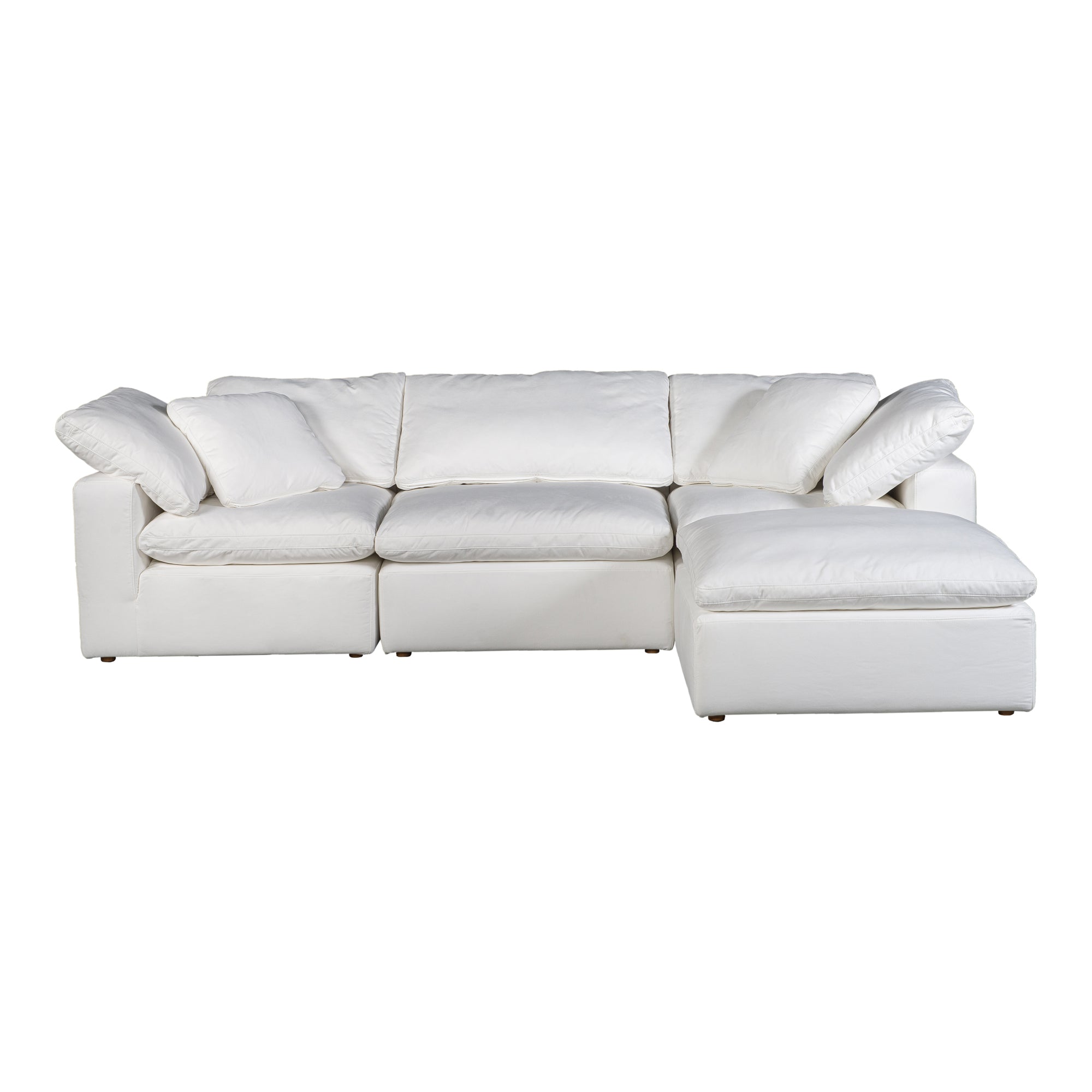 Moe's Home Collection Terra Condo Lounge Cream White Modular Sectional - Image 2