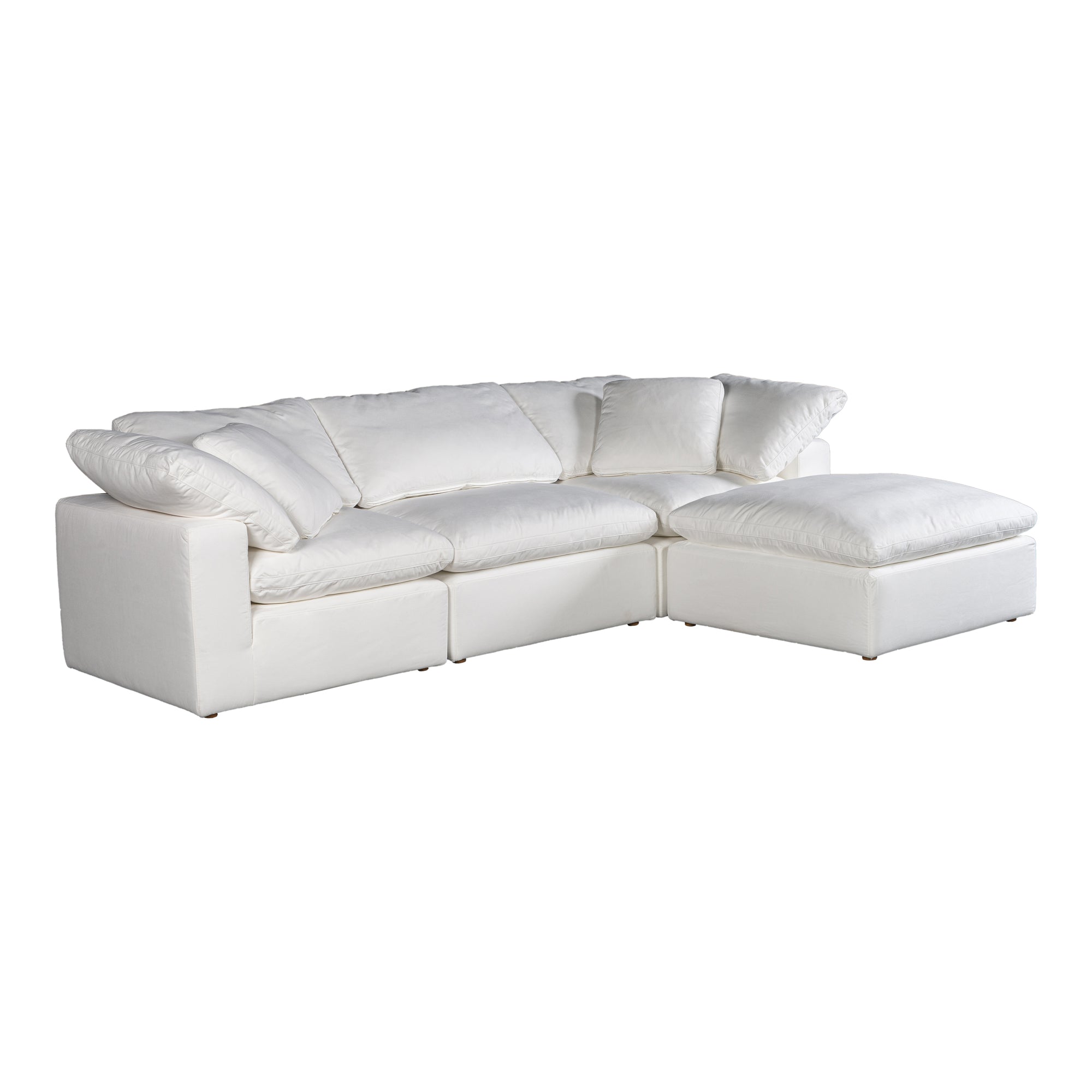 Moe's Home Collection Terra Condo Lounge Cream White Modular Sectional - Image 3