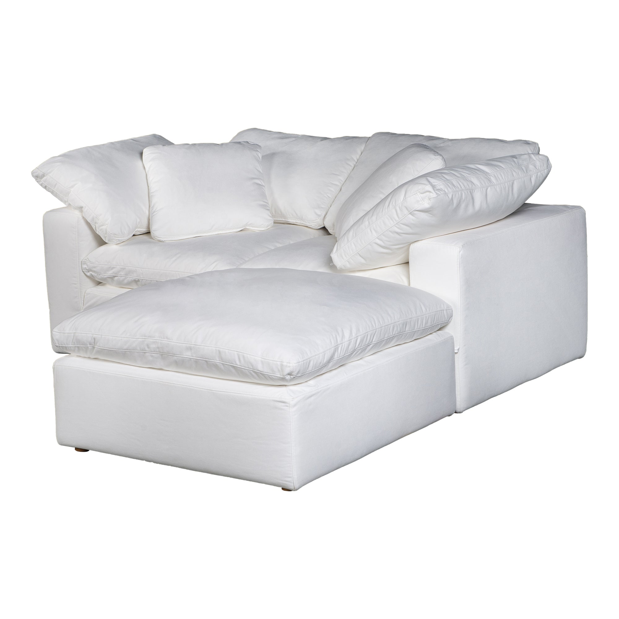 Moe's Home Collection Terra Condo Nook Cream White Modular Sectional - Image 3