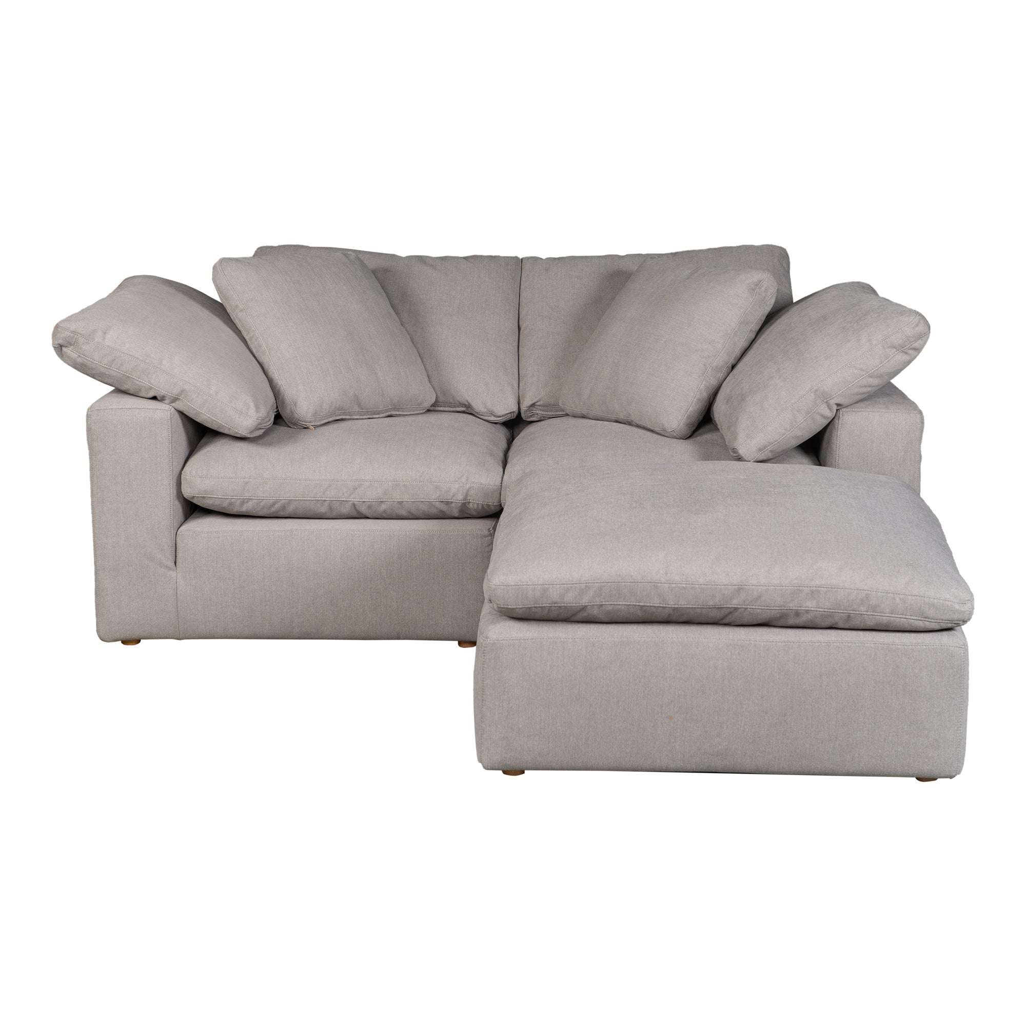 Moe's Home Collection Terra Condo Nook Light Grey Modular Sectional - Image 1