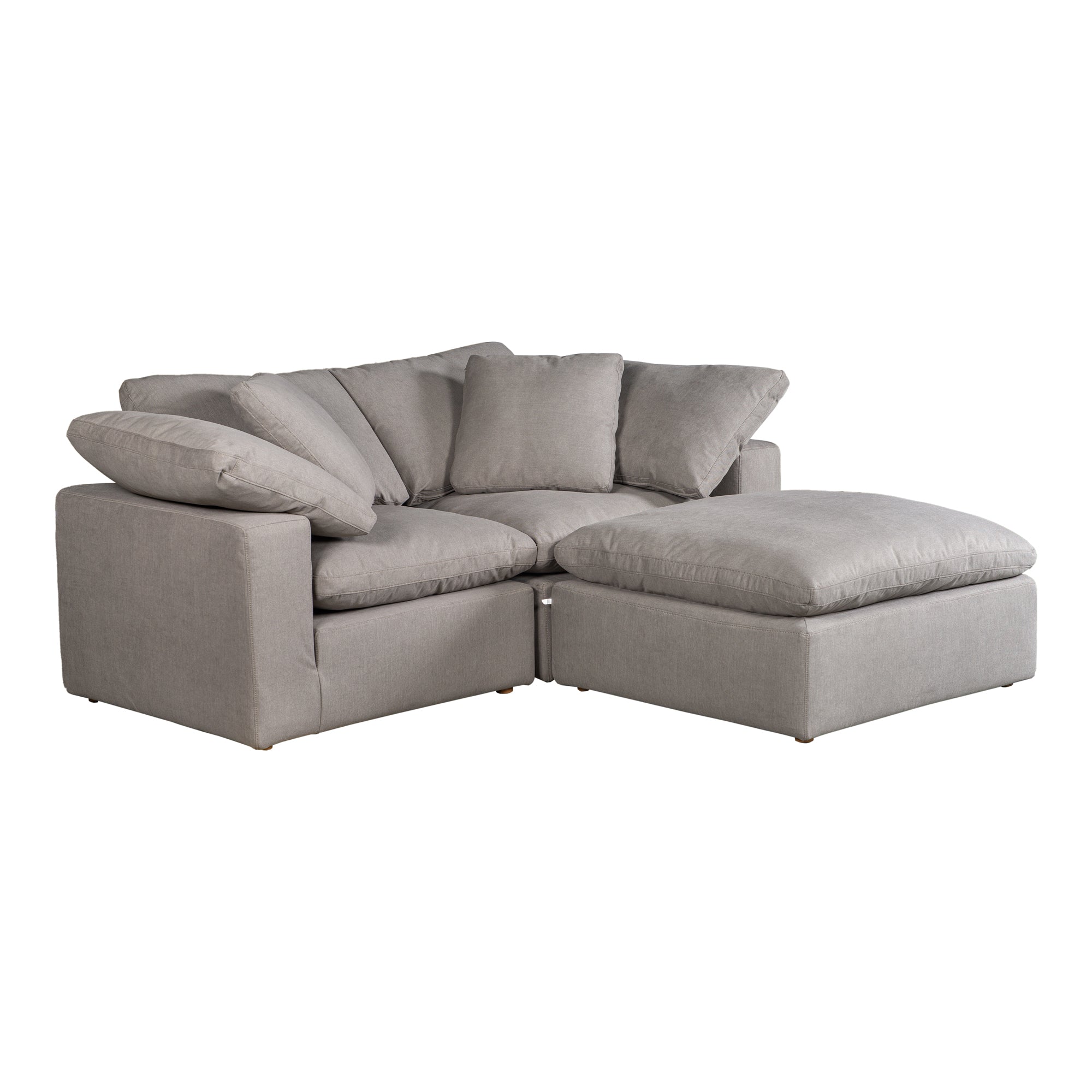Moe's Home Collection Terra Condo Nook Light Grey Modular Sectional - Image 2