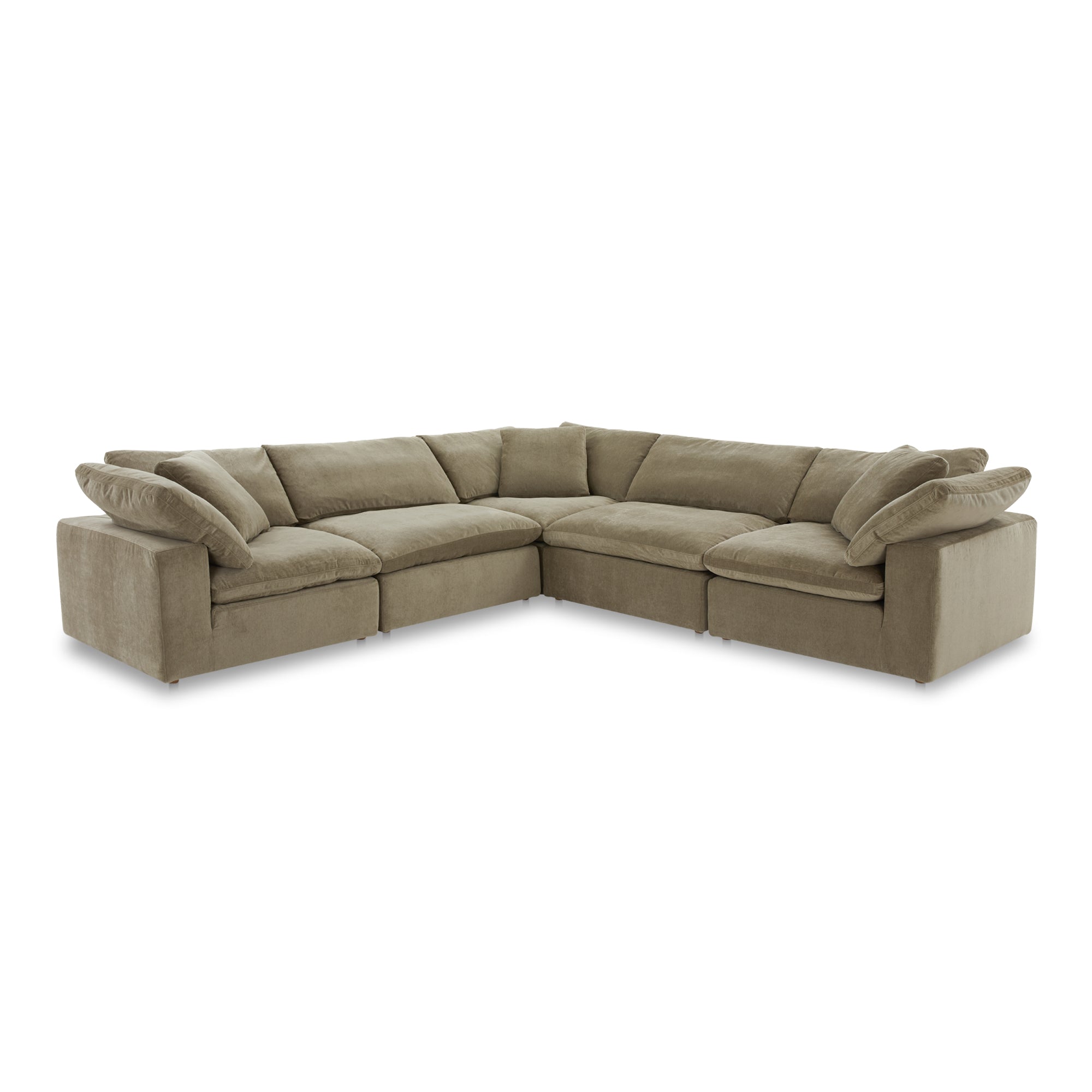 Moe's Home Collection Terra Desert Sage Classic L-Shaped Modular Sectional - Image 2