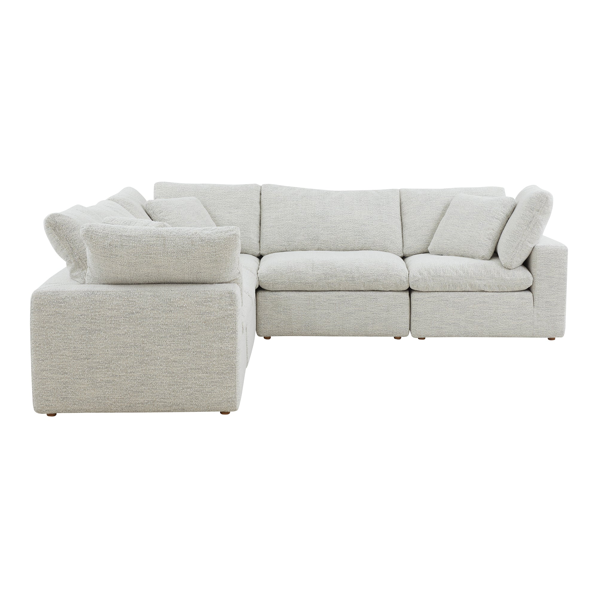 Moe’s Home Collection Terra Coastside Sand Condo Classic L-Shaped Modular Sectional