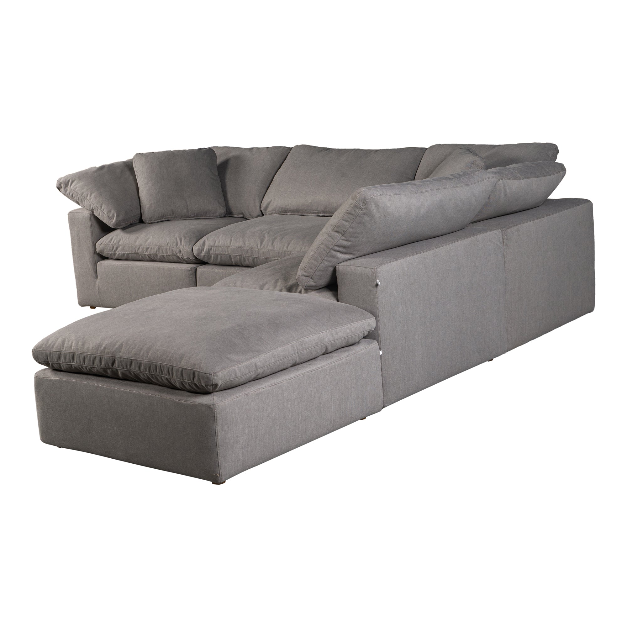 Moe's Home Collection Terra Condo Dream  Light Grey Modular Sectional - Image 2