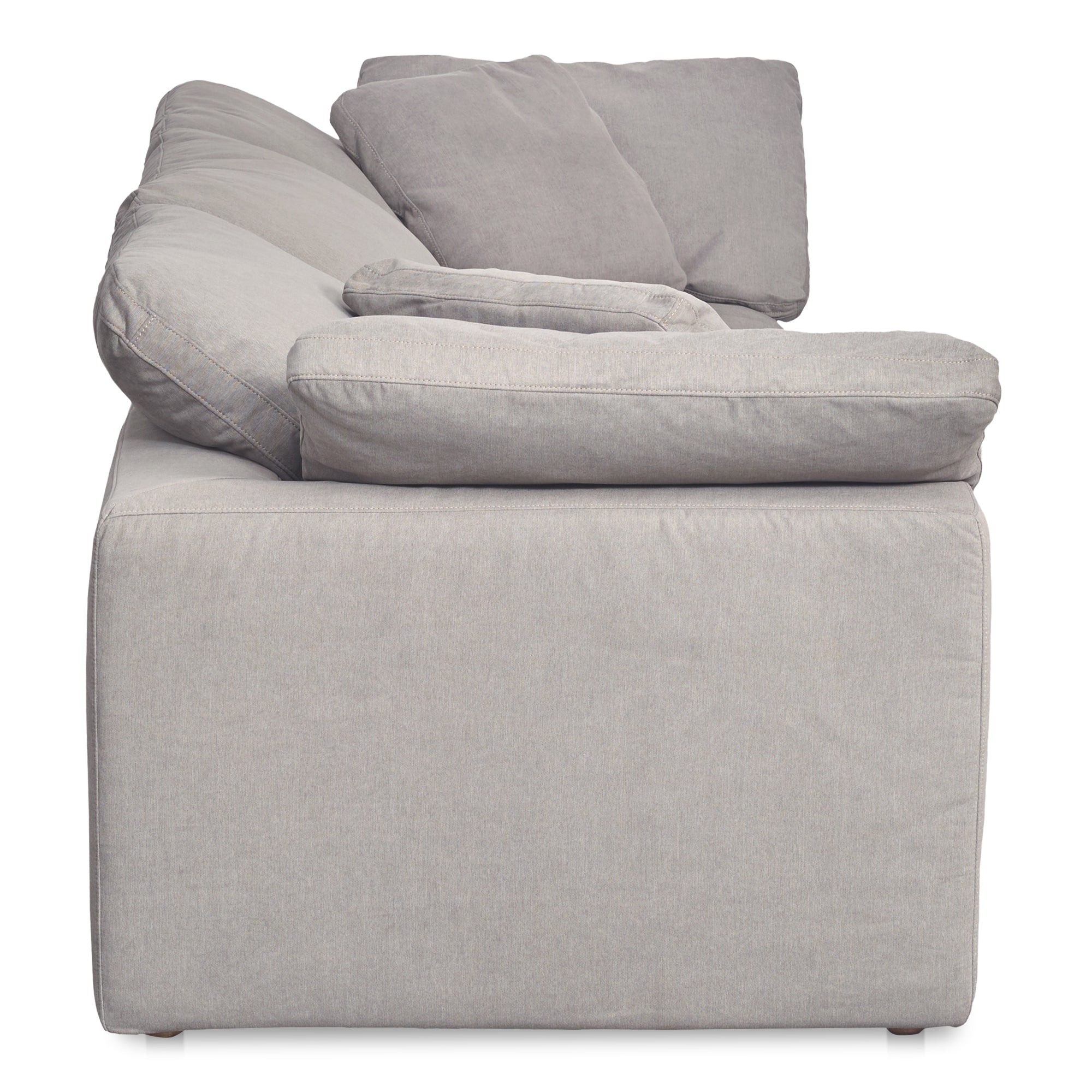 Moe's Home Collection Clay Modular Sofa ~ Light Grey LiveSmart Performance Fabric - Image 3