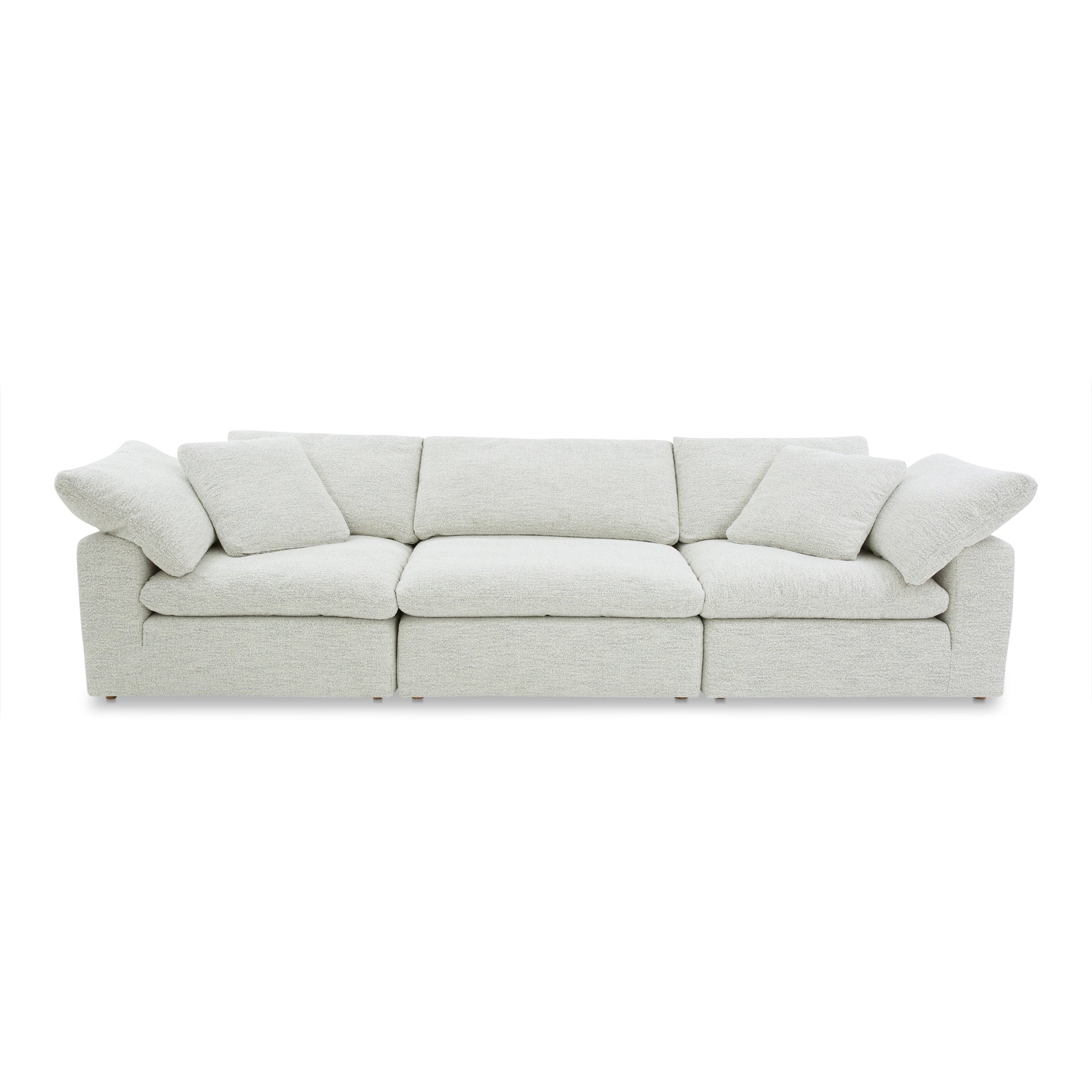 Moe's Home Collection Clay Modular Sofa ~ Coastside Sand Performance Fabric - Image 3