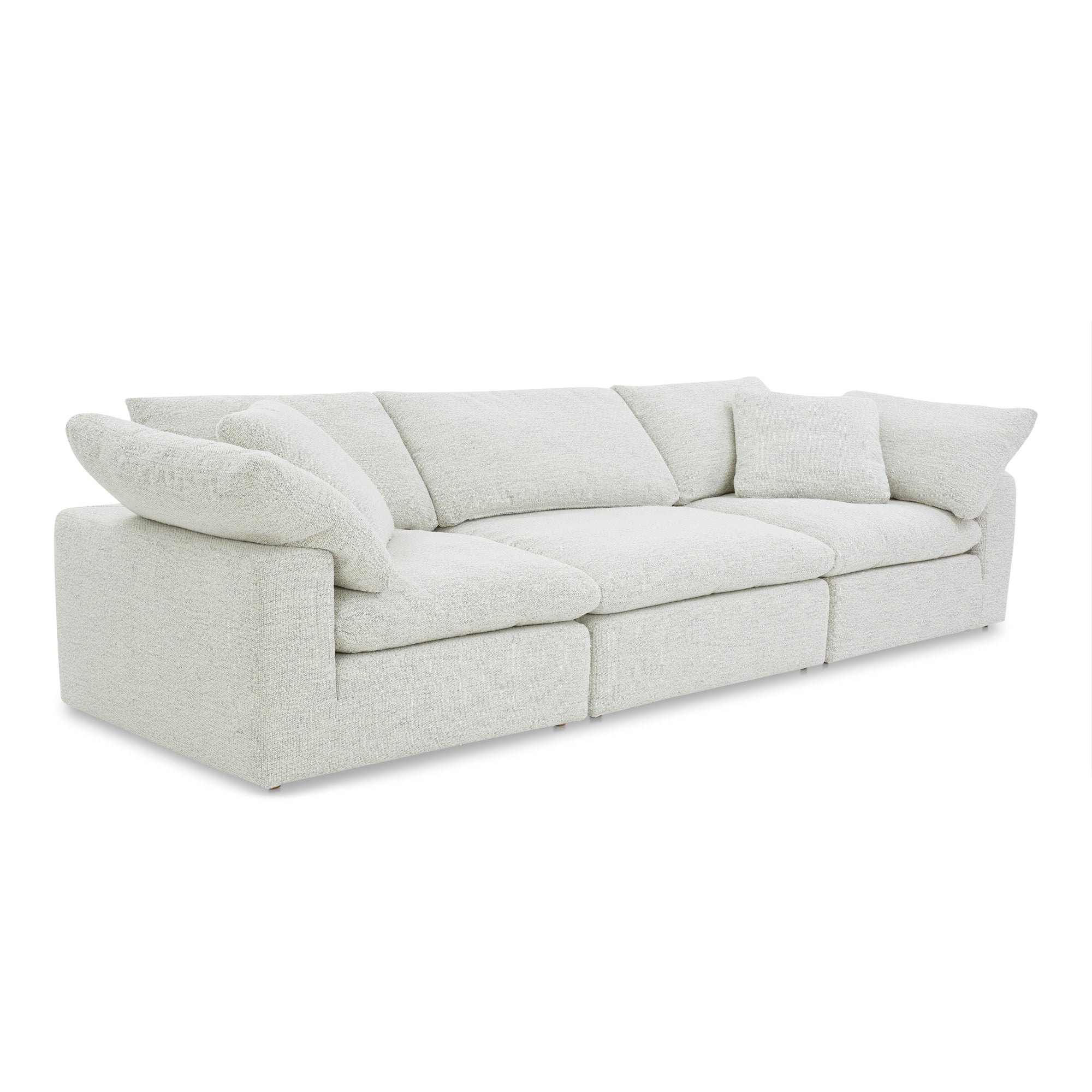 Moe's Home Collection Clay Modular Sofa ~ Coastside Sand Performance Fabric - Image 2