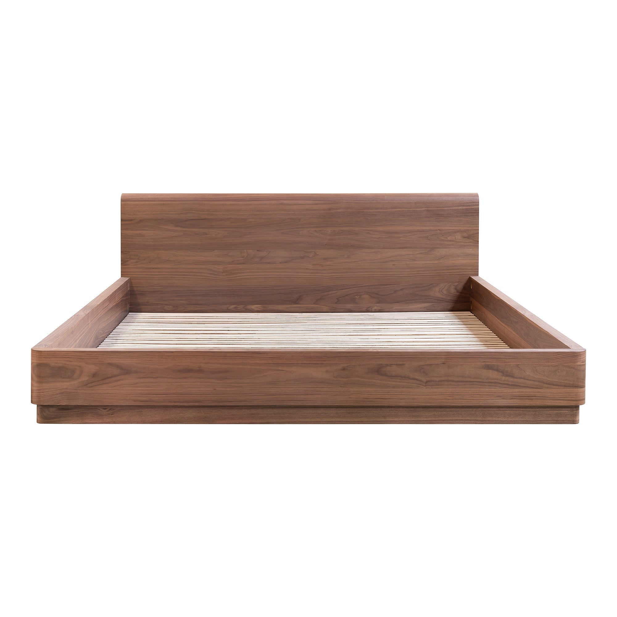 Moe's Home Collection Round Off Walnut Brown Queen Bed - Image 3