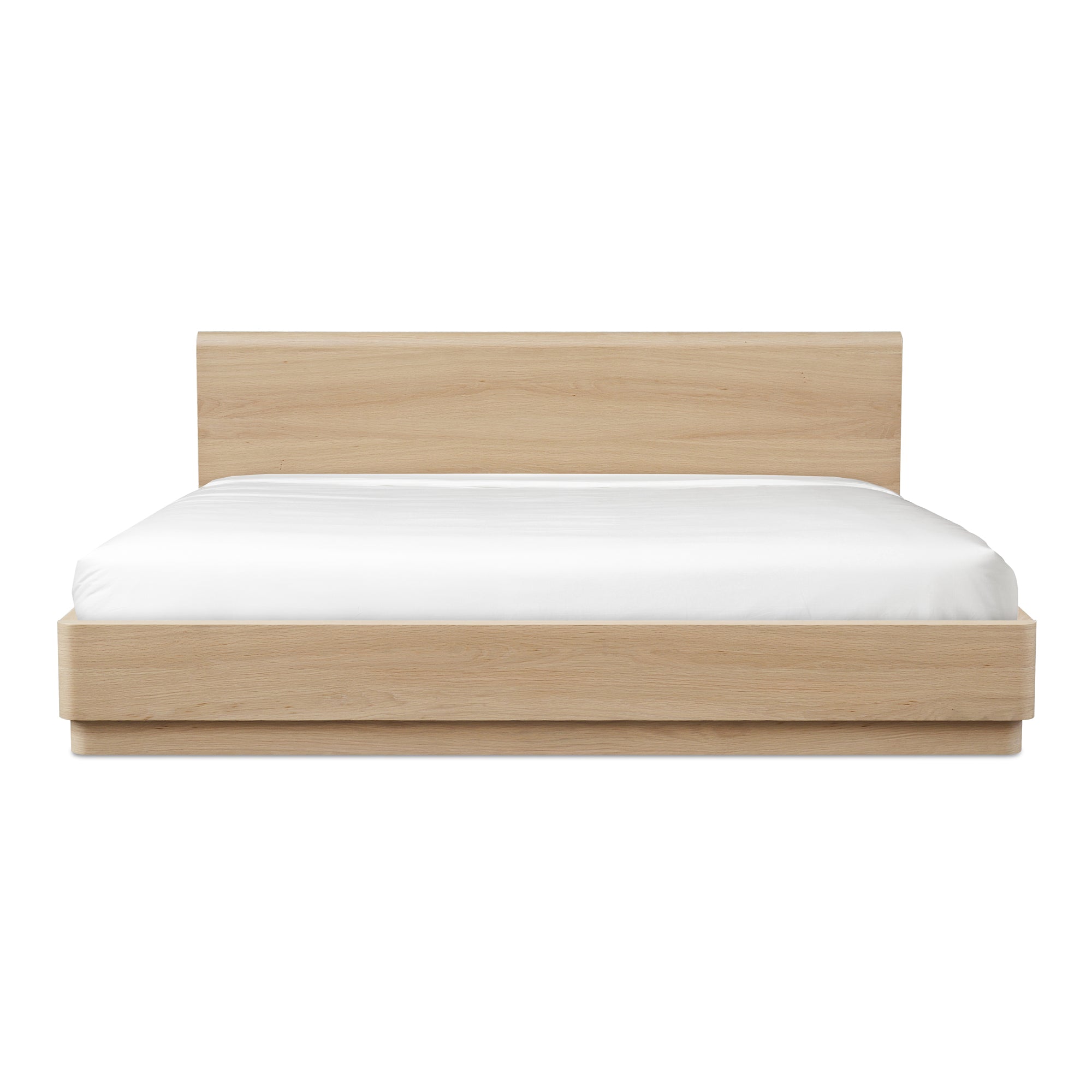 Moe's Home Collection Round Off Light Oak Brown King Bed - Image 3