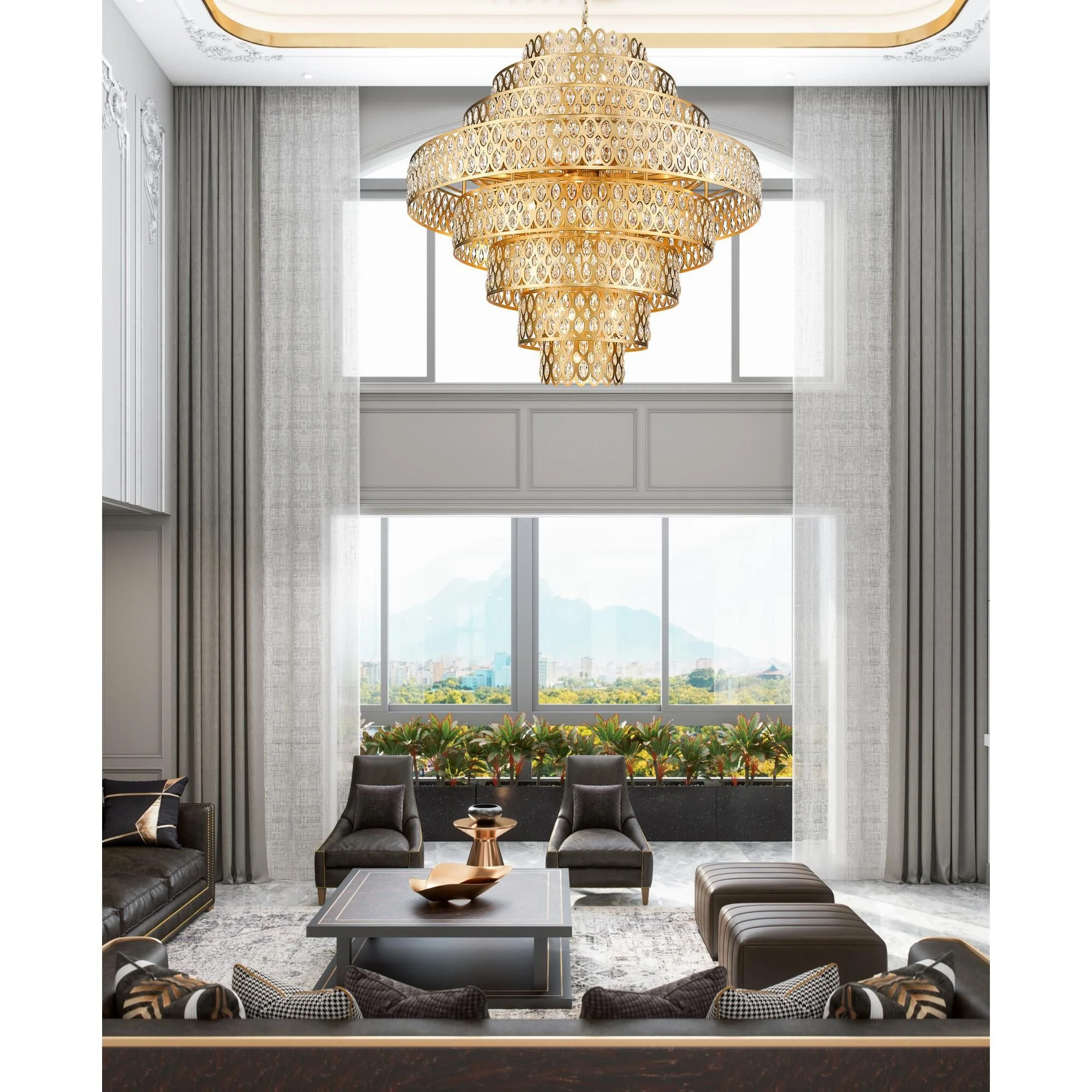 Z Lite Dealey 44 Inch 25 Light Chandelier Cp777281 - Image 2