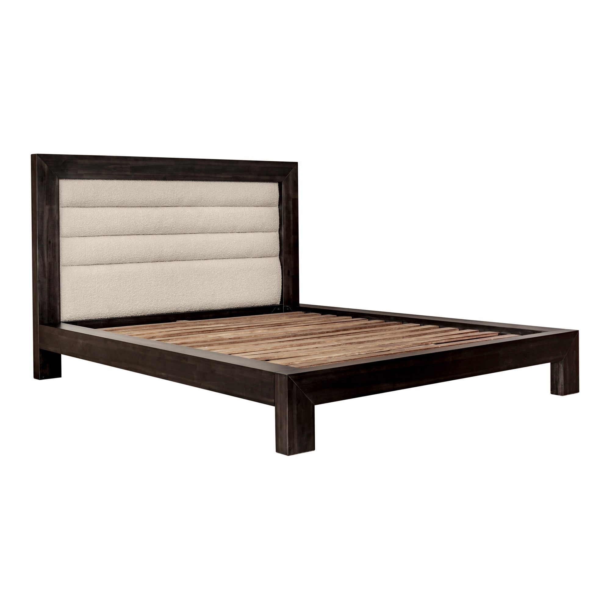 Moe's Home Collection Ashcroft Channeled Upholstered Queen Size Bed - Image 3