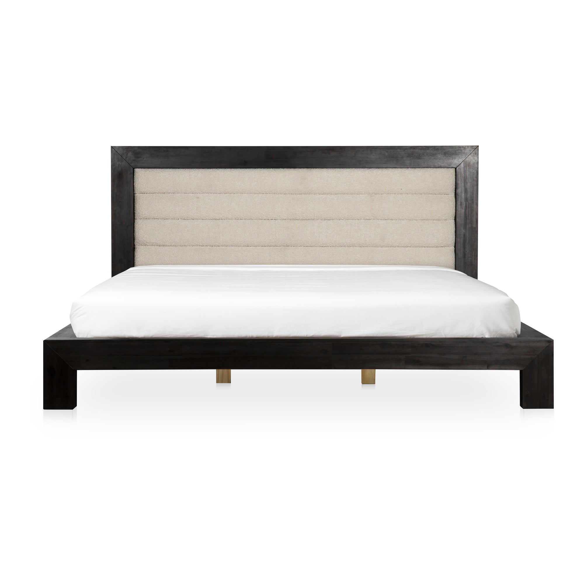 Moe's Home Collection Ashcroft Channeled Upholstered King Size Bed - Image 3