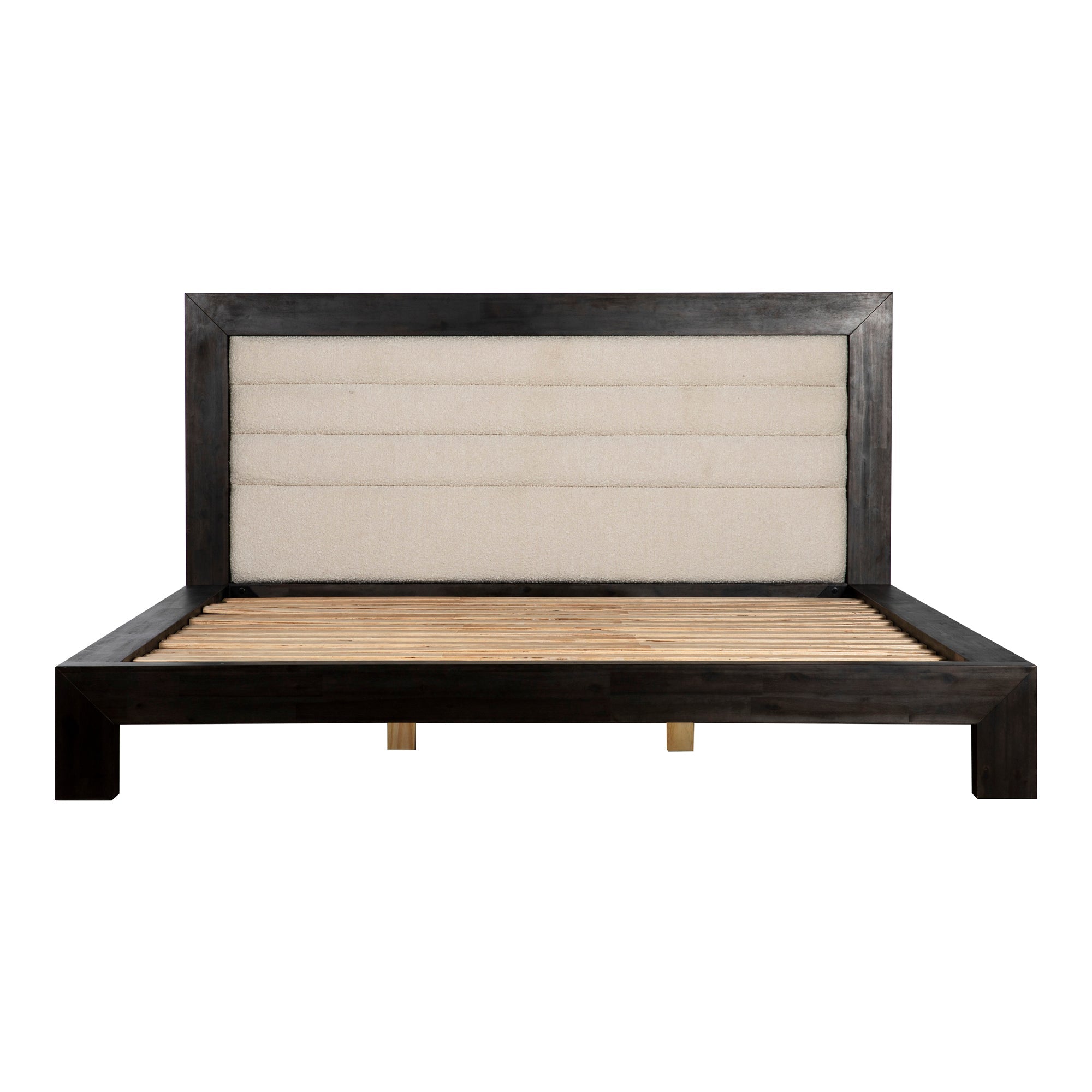 Moe's Home Collection Ashcroft Channeled Upholstered King Size Bed - Image 2