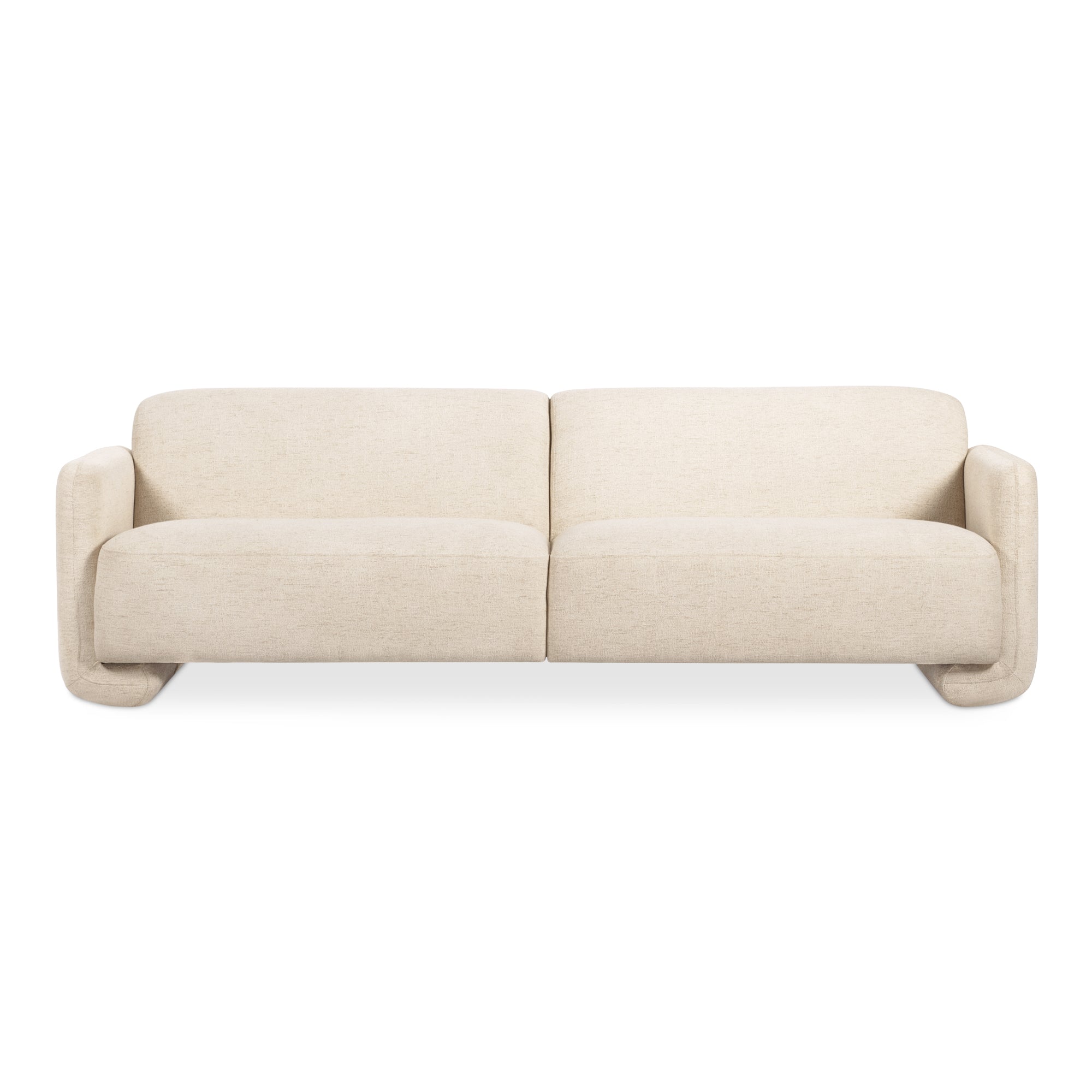 Moe's Home Collection Fallon Flecked Ivory Sofa - Image 2