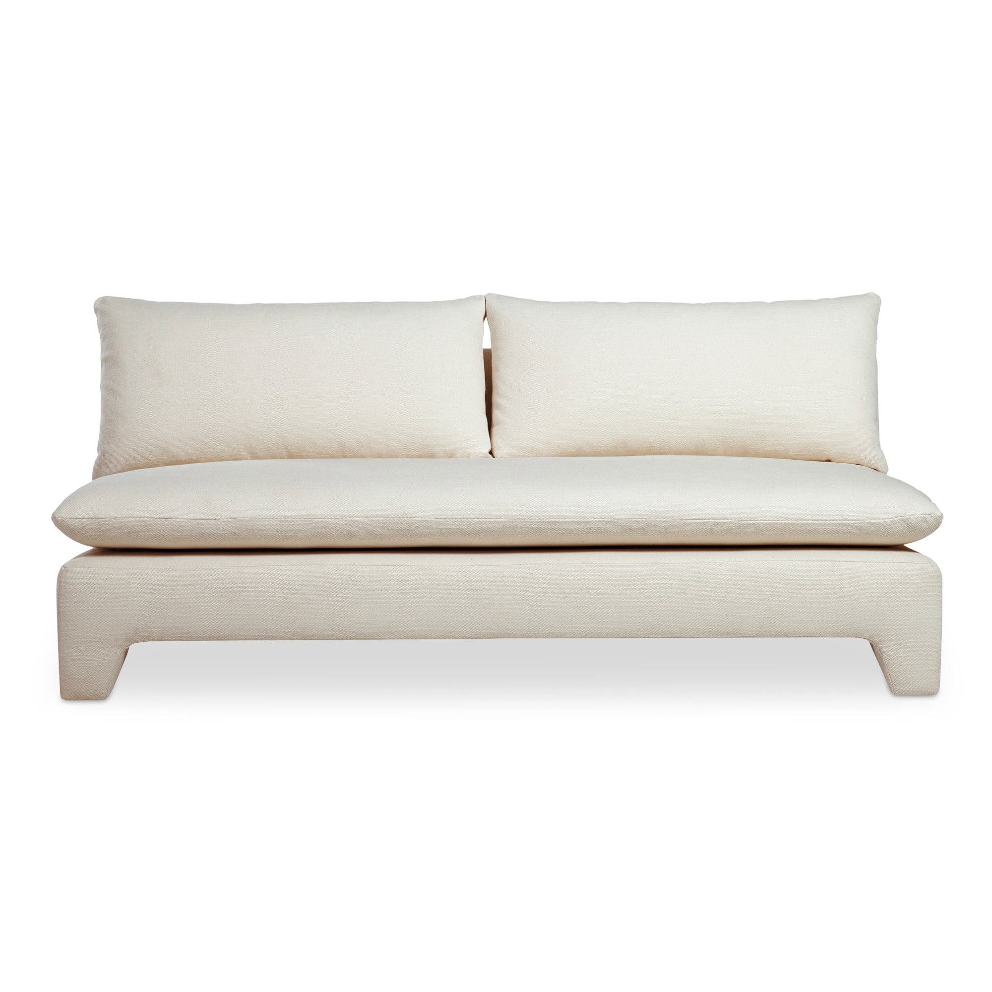 Moe's Home Collection Estelle Cream Sofa - Image 3