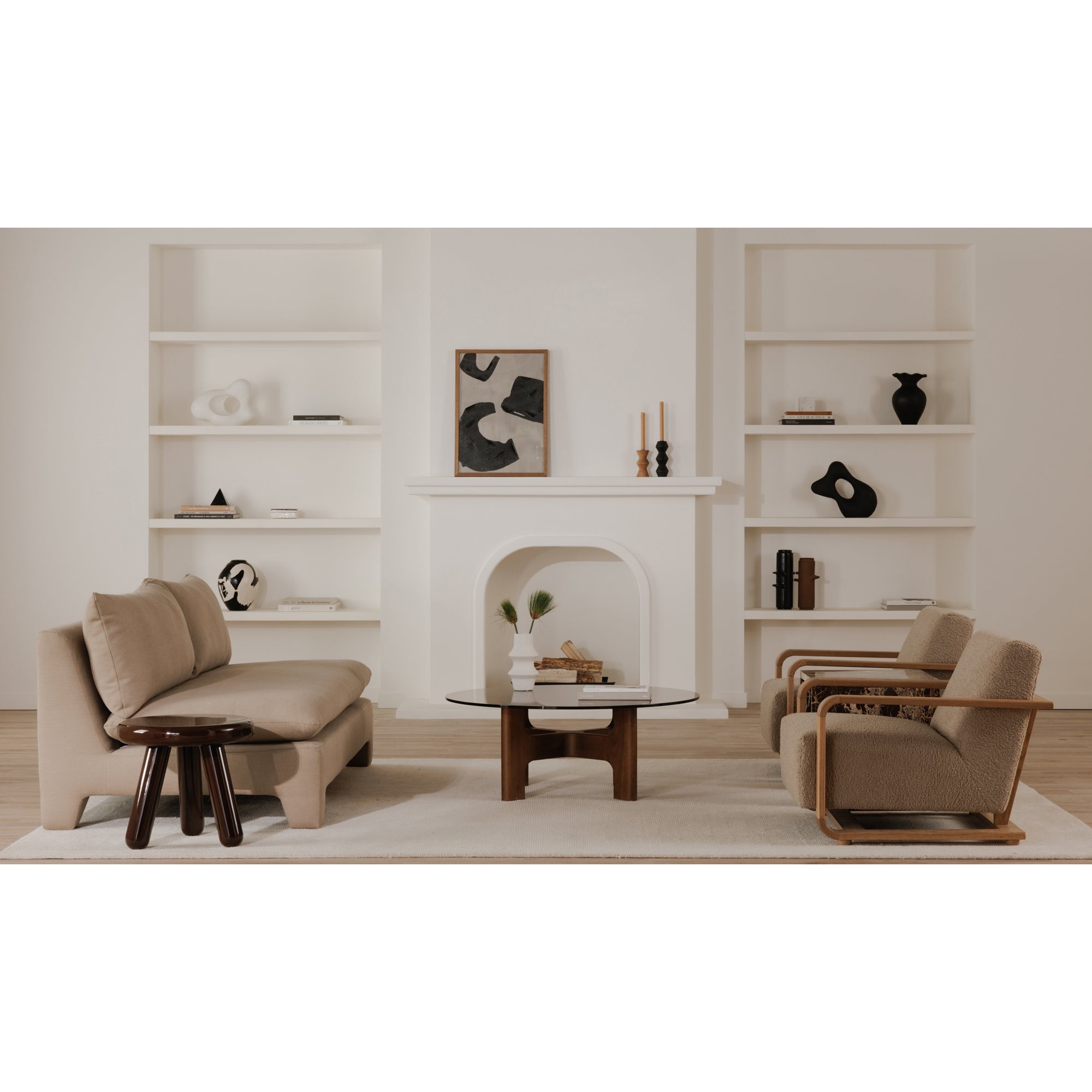 Moe's Home Collection Estelle Flax Sofa - Image 2