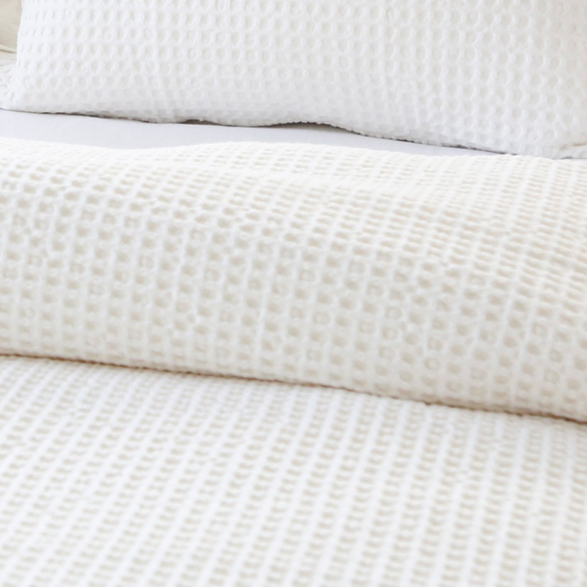 Pom Pom at Home Zuma Cream Blanket & Pillow Shams ~ Available in Twin, Queen and King Sizes - Image 2