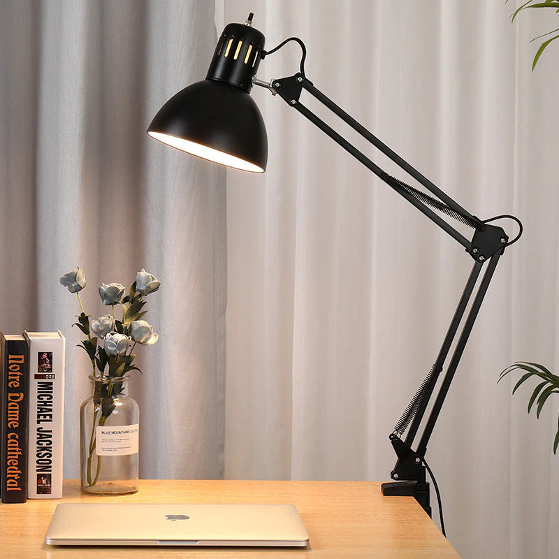 Cantilever LED Desk Lamp – Eye Protection, Metal Iron Table Lamp with Extra Long Arm